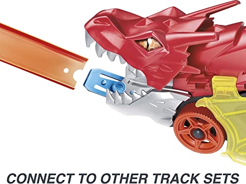 Hot Wheels City Dragon Launch Transporter, Spits Toy Cars From Its Mouth, Connects To Other Sets, Holds Up To 5 Toy Vehicles, Includes 1 Hot Wheels - Image 5