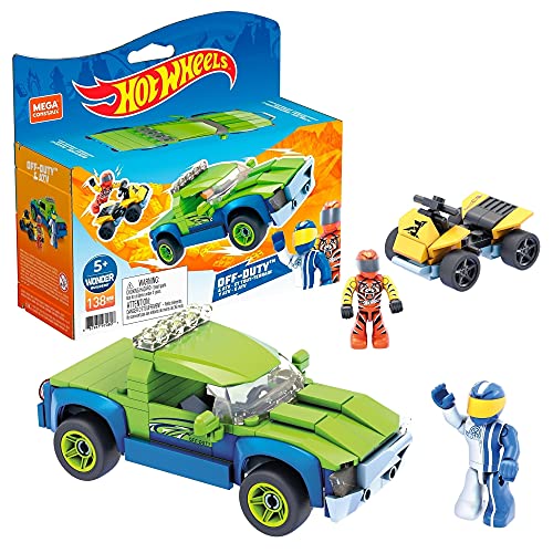Hot Wheels Mega Construx Off-Duty and ATV Construction Set, Building Toys - Image 7