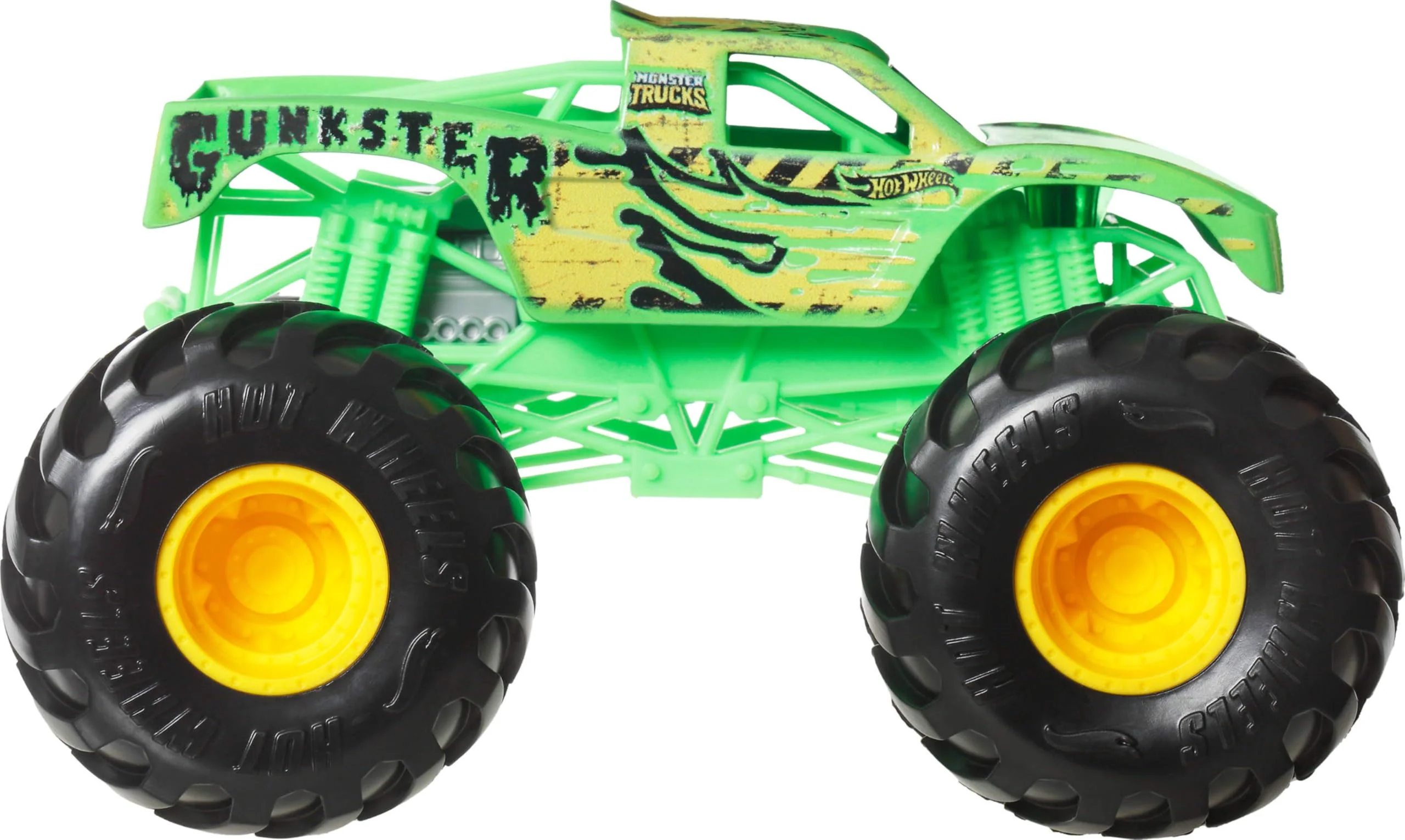Hot Wheels Monster Trucks, Oversized Monster Truck, 1:24 Scale Die-Cast Toy Truck with Giant Wheels and Cool Designs - Image 5