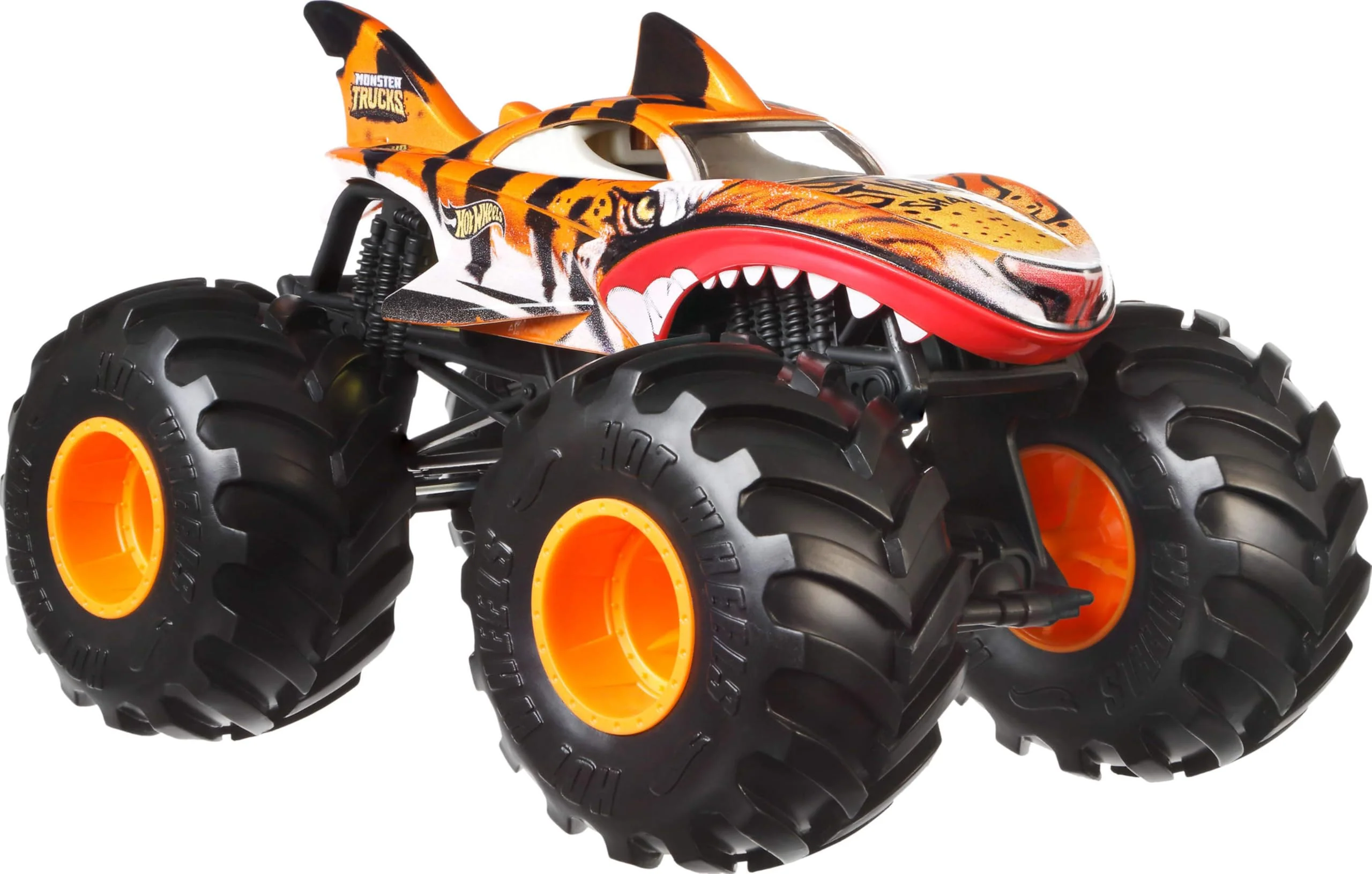 Hot Wheels Monster Trucks, Oversized Monster Truck, 1:24 Scale Die-Cast Toy Truck with Giant Wheels and Cool Designs - Image 2