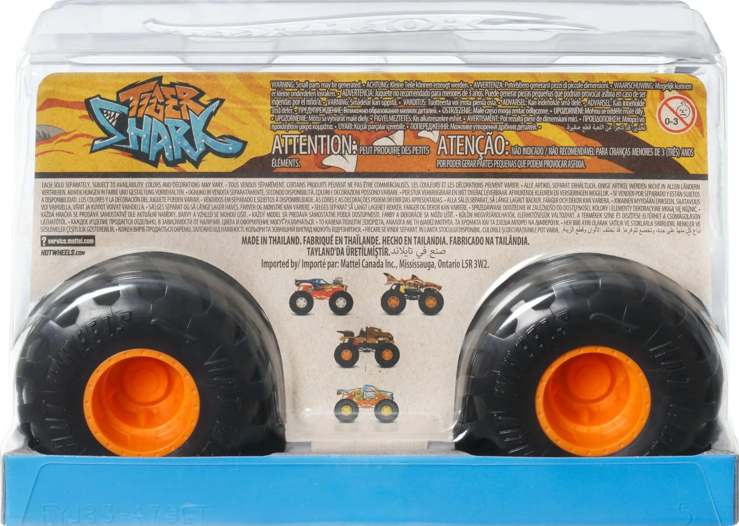 Hot Wheels Monster Trucks, Oversized Monster Truck, 1:24 Scale Die-Cast Toy Truck with Giant Wheels and Cool Designs - Image 3