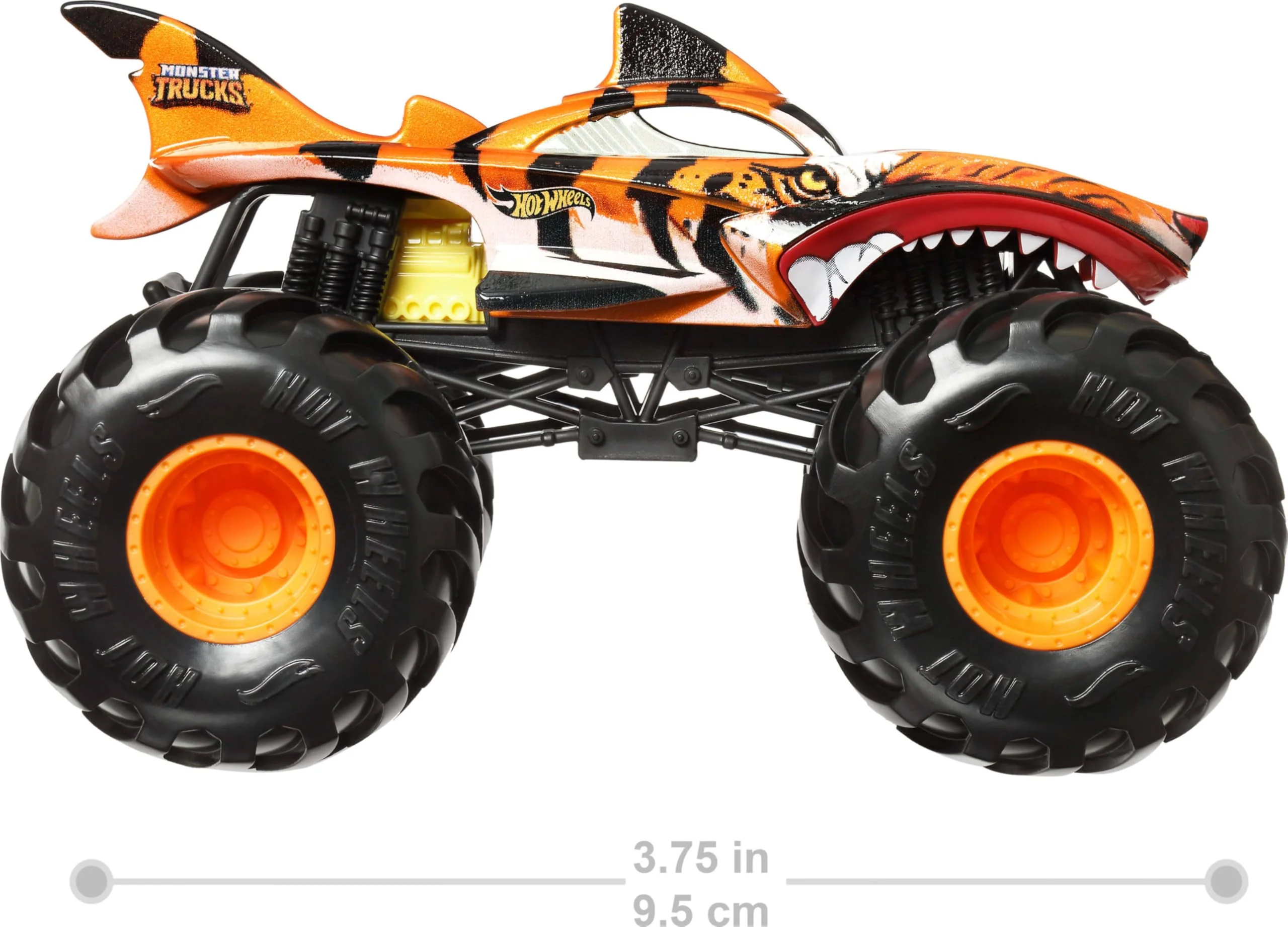 Hot Wheels Monster Trucks, Oversized Monster Truck, 1:24 Scale Die-Cast Toy Truck with Giant Wheels and Cool Designs - Image 6