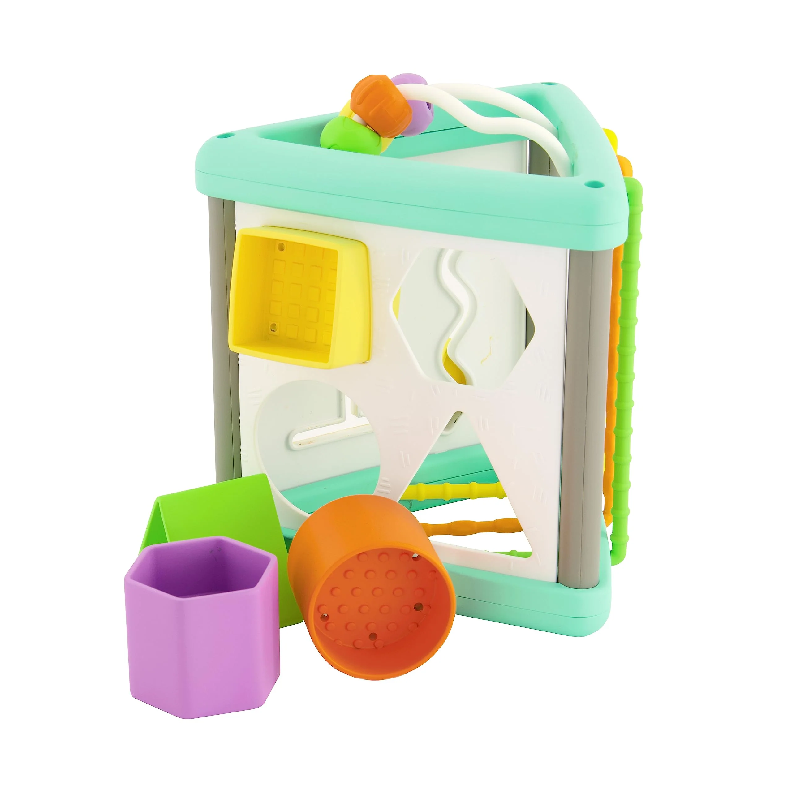 Baby Toy, Infantino Activity Triangle & Shape Sorter with 4 Shapes