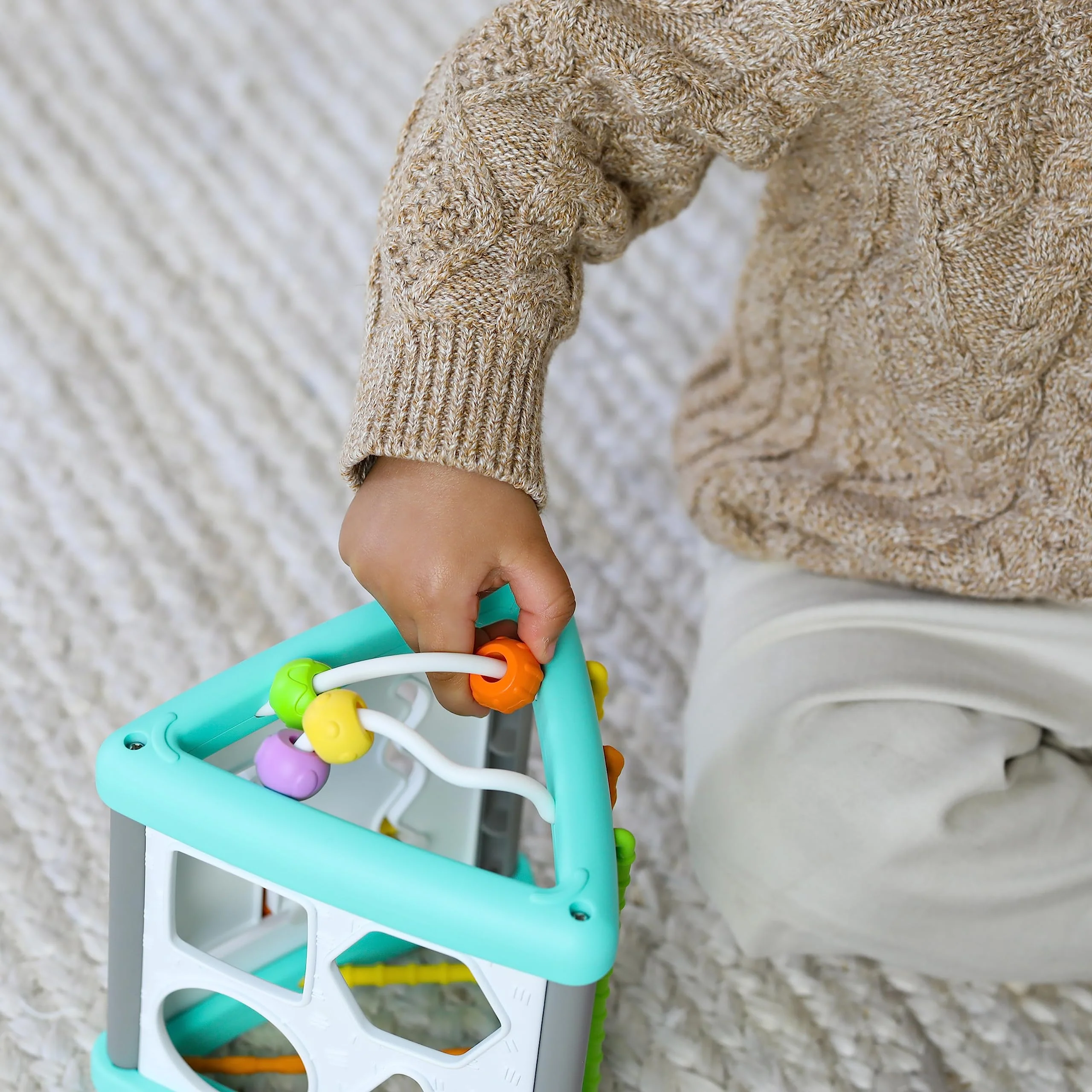 Baby Toy, Infantino Activity Triangle & Shape Sorter with 4 Shapes - Image 4