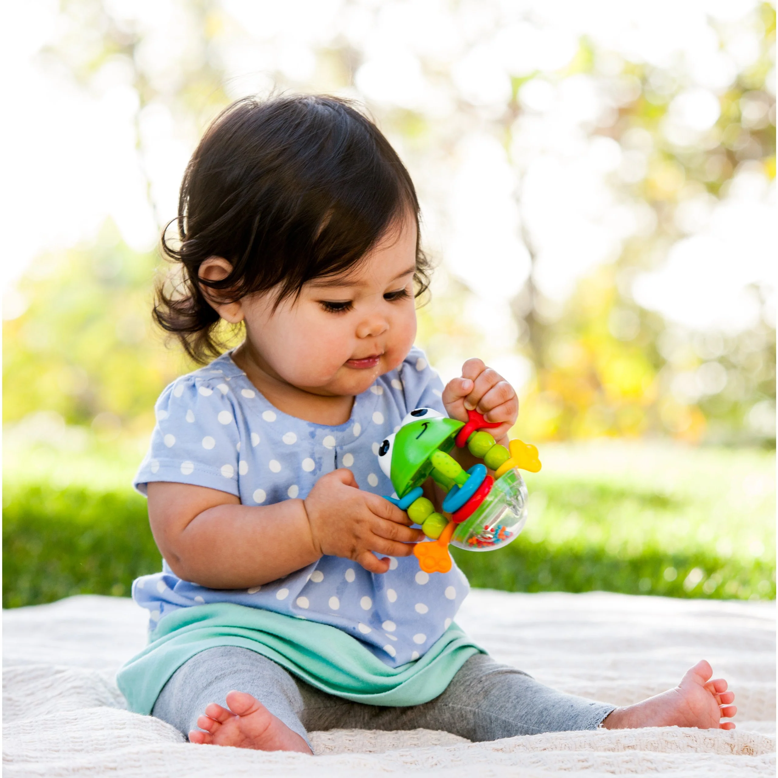 Baby Toy, Infantino Flip Flop Frog Rattle - Image 3