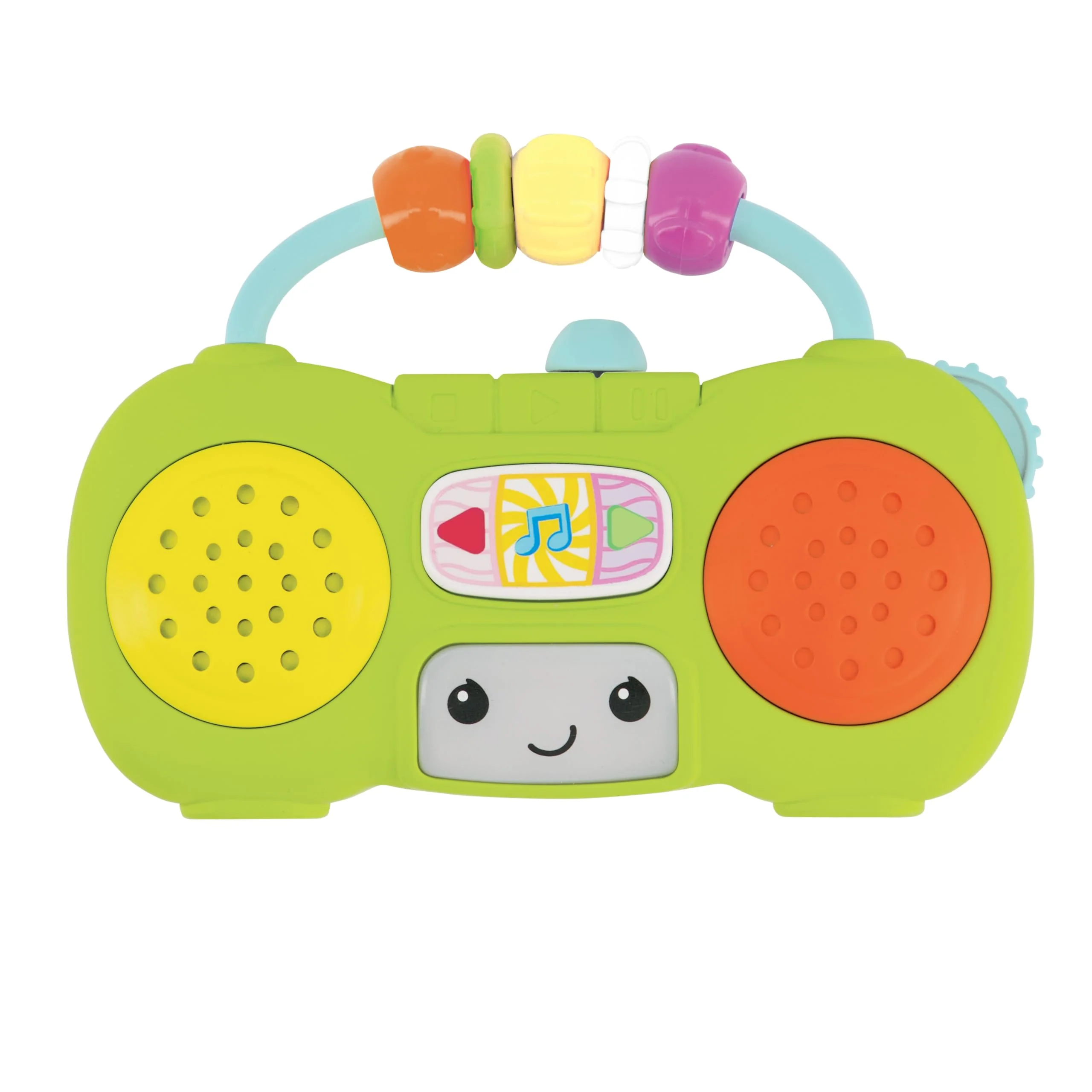 Infantino Music & Light Pretend Mini Boombox - Fine Motor Skills with Melodies & Sounds for Infants & Toddlers, 6M+