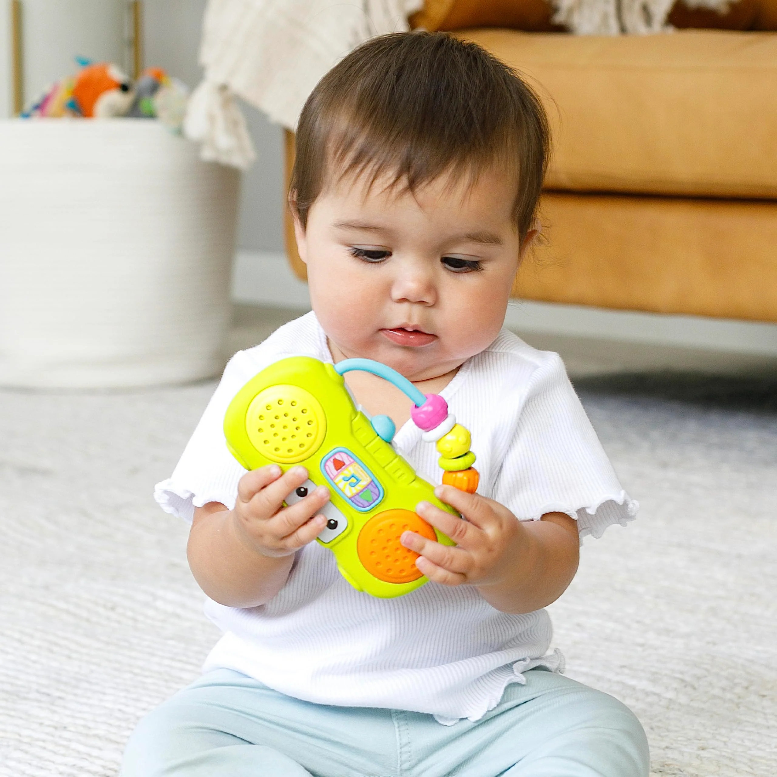 Infantino Music & Light Pretend Mini Boombox - Fine Motor Skills with Melodies & Sounds for Infants & Toddlers, 6M+ - Image 5