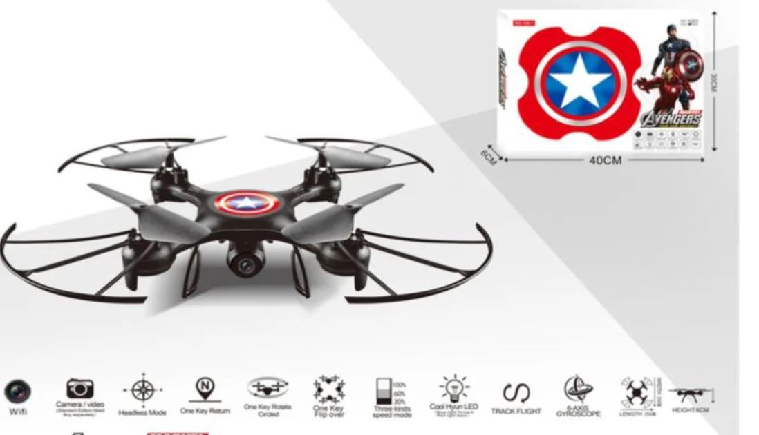 Drone toy Captain America - quadcopter (NO CAMERA)