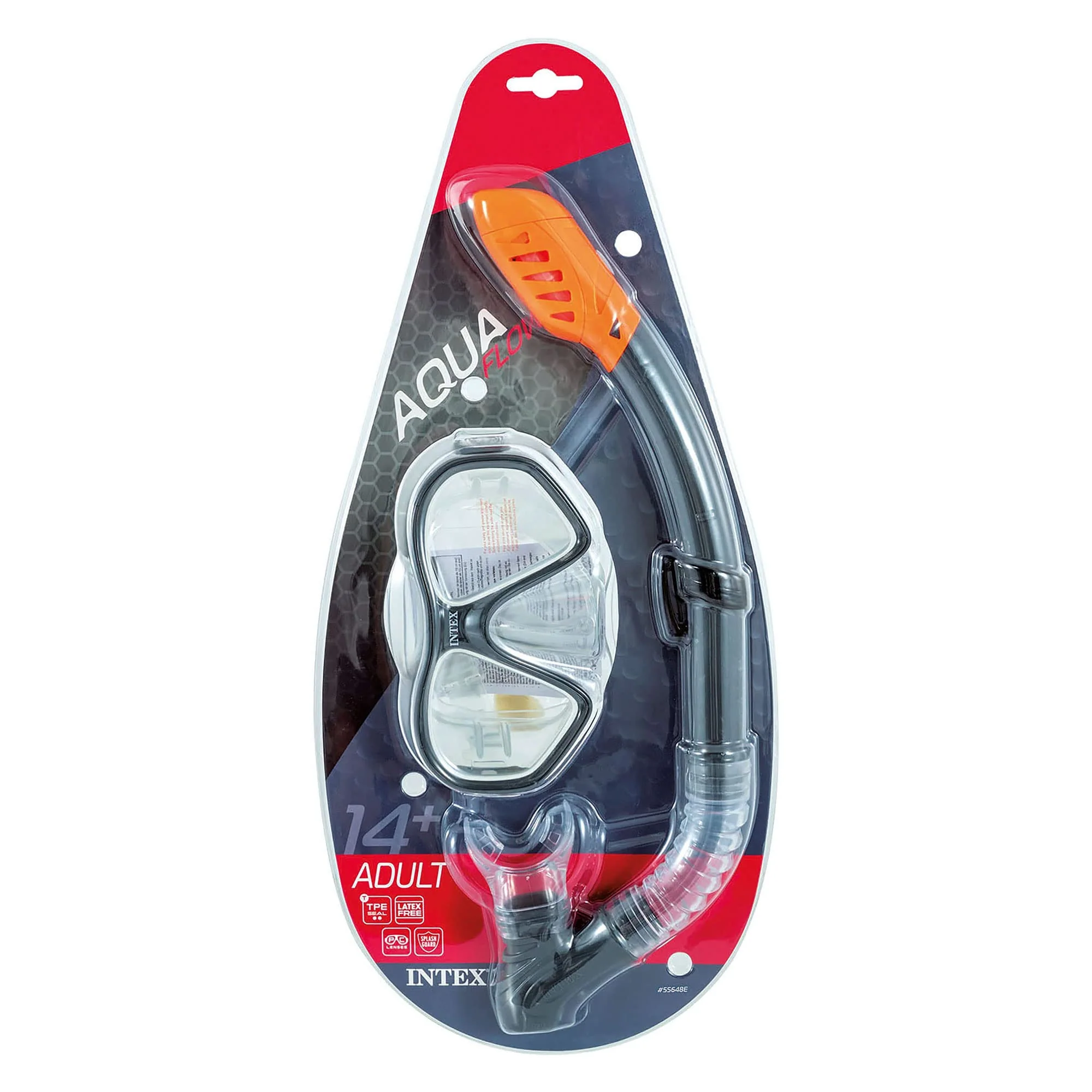 Intex Reef Rider Diving Mask & Easy Flow Snorkel Set for Ages 14+, Colors Vary - Image 2