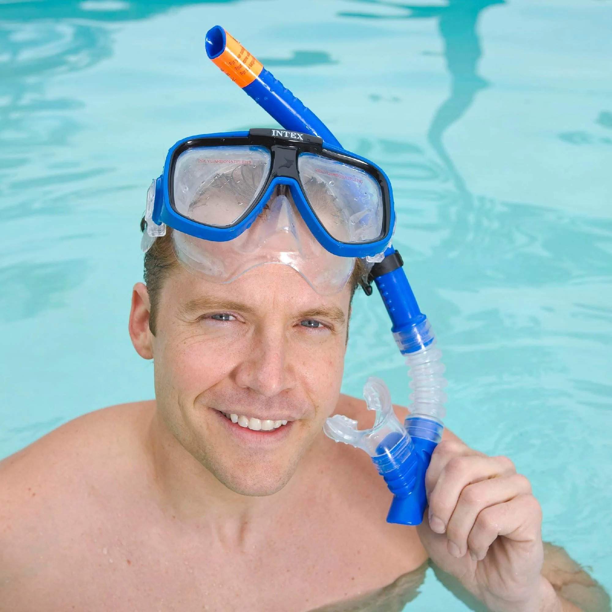 Intex Reef Rider Diving Mask & Easy Flow Snorkel Set for Ages 14+, Colors Vary - Image 5
