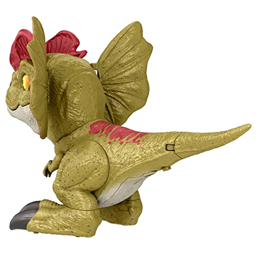 Jurassic World: Dominion Uncaged Rowdy Roars Dilophosaurus Interactive Electronic Dinosaur Figure with Motion Chomp & Sound Touch Response, Gift for Kids Ages 4 Years & Older - Image 3