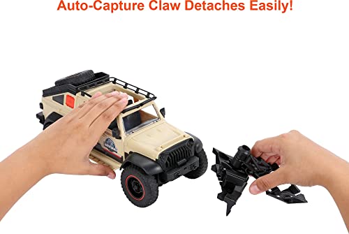 Jurassic World Toys Dominion Jeep Gladiator RC Vehicle with 6-inch Dracorex Dinosaur Figure, Remote-Control Car with Removable Auto-Capture Claw - Image 3