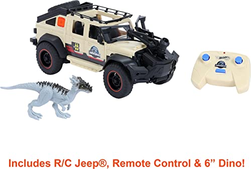 Jurassic World Toys Dominion Jeep Gladiator RC Vehicle with 6-inch Dracorex Dinosaur Figure, Remote-Control Car with Removable Auto-Capture Claw - Image 5