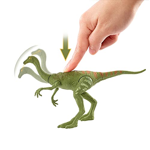 Jurassic World Toys Fierce Force Gallimimus Camp Cretaceous Dinosaur Action Figure with Movable Joints, Realistic Sculpting & Single Strike - Image 2