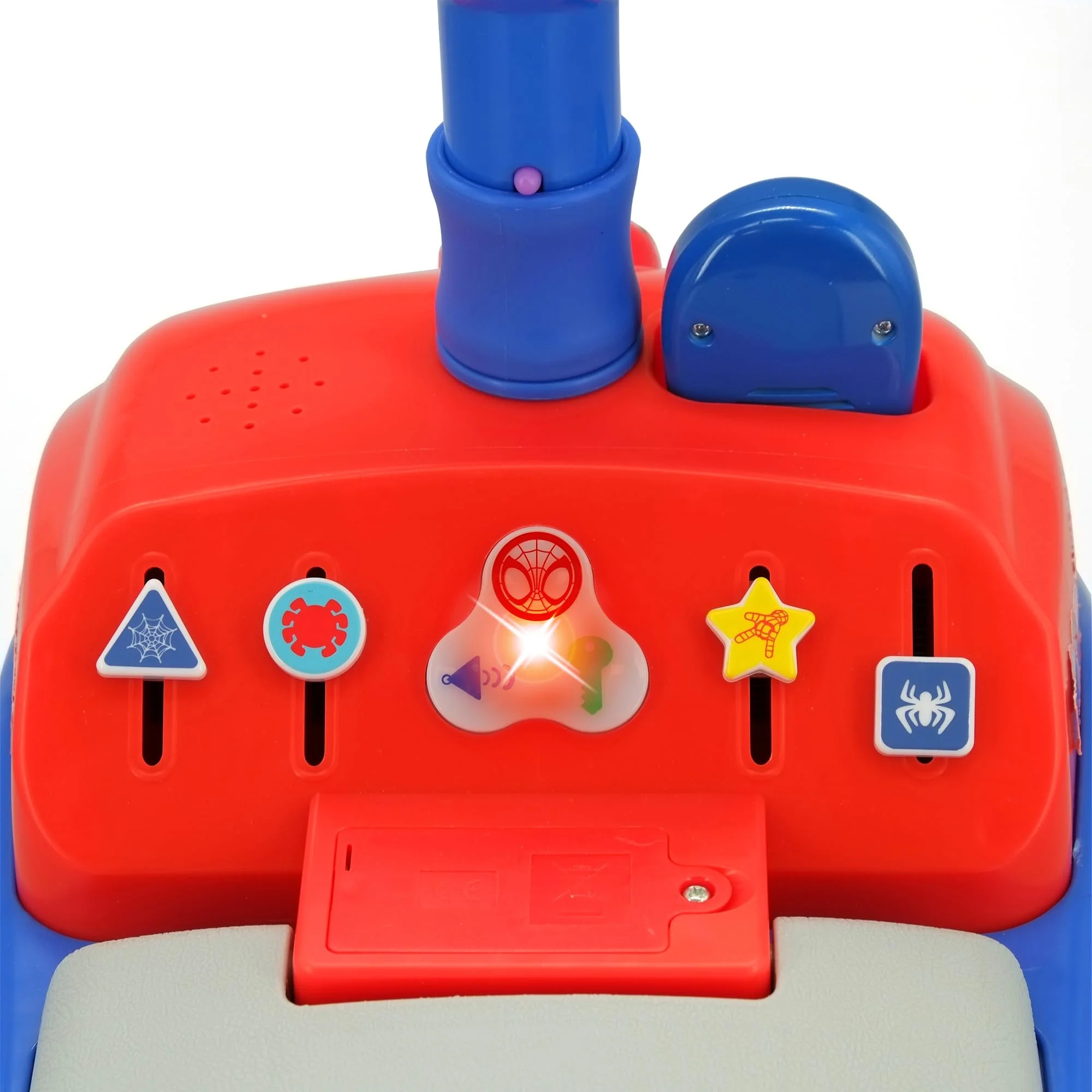 Ride-On, Kiddieland: Foldable Handle Spidey Foot to Floor Vehicle, Spiderman, Interactive Dashboard & Sounds, Toy Phone, Toddlers & Kids 18-36mo - Image 4