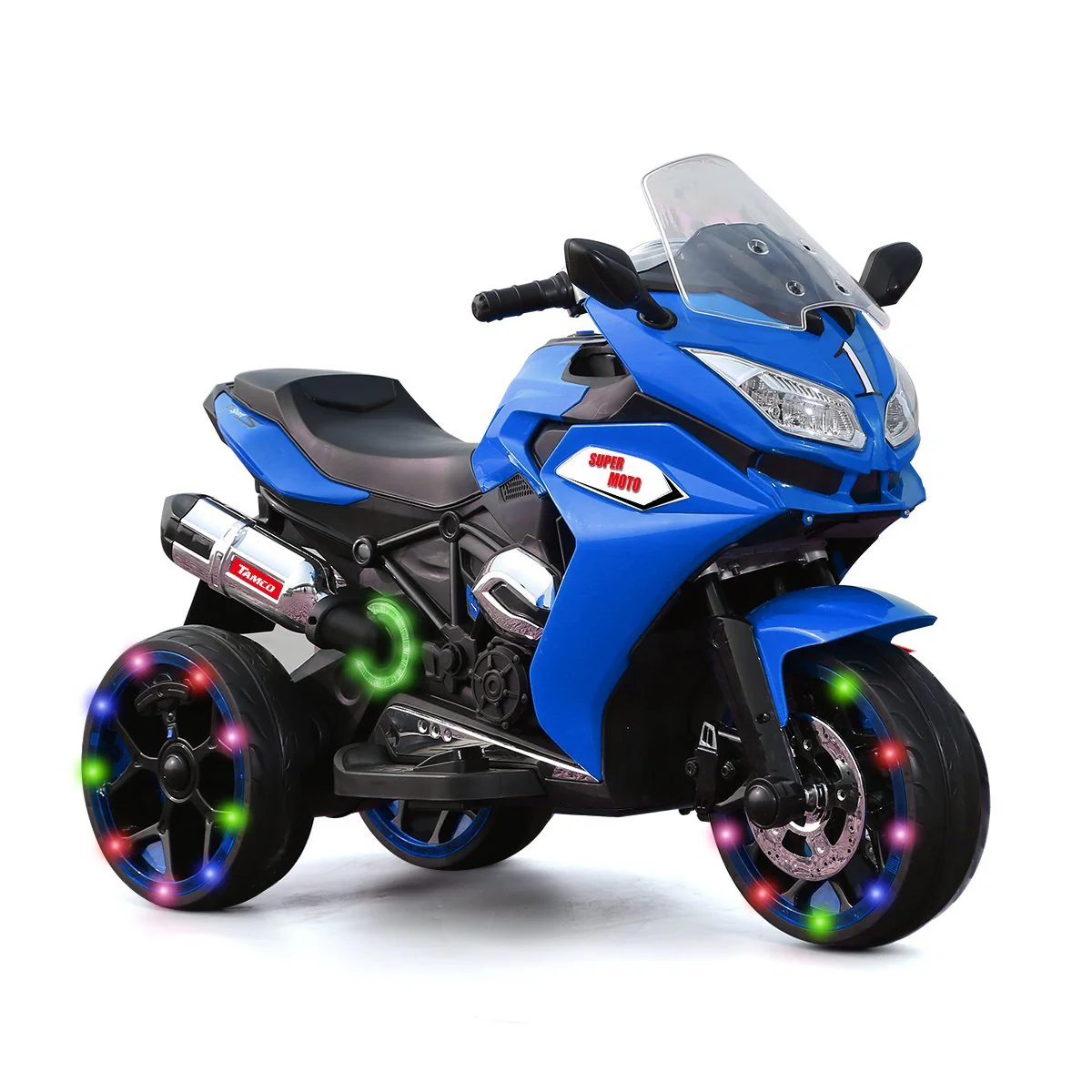 TAMCO Ride on Motorcycle for Kids, 3 Twinkling Wheels Electric Ride on Toy, 12 V Kids Motorcycle (TAMCO-1200) - Image 10