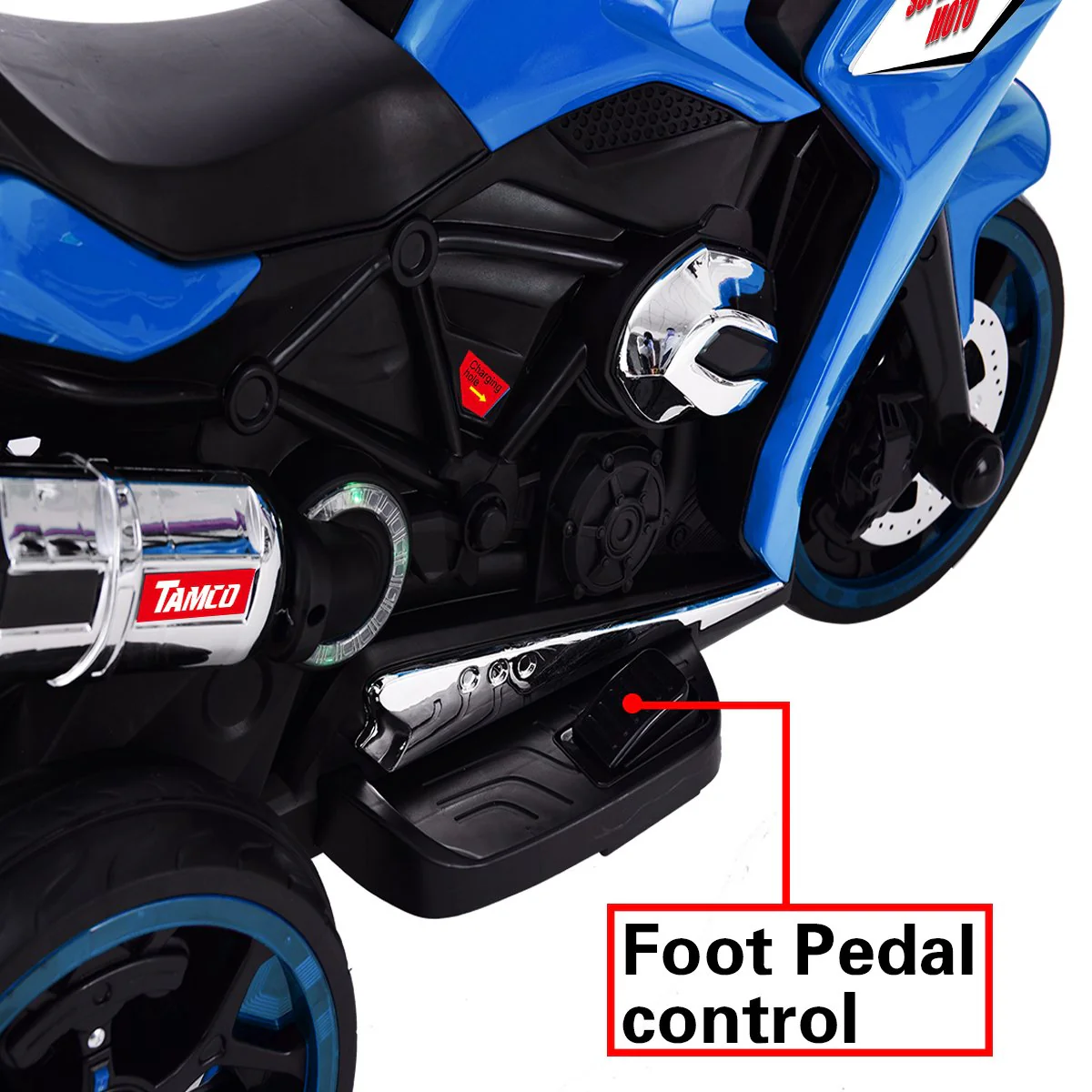 TAMCO Ride on Motorcycle for Kids, 3 Twinkling Wheels Electric Ride on Toy, 12 V Kids Motorcycle (TAMCO-1200) - Image 12