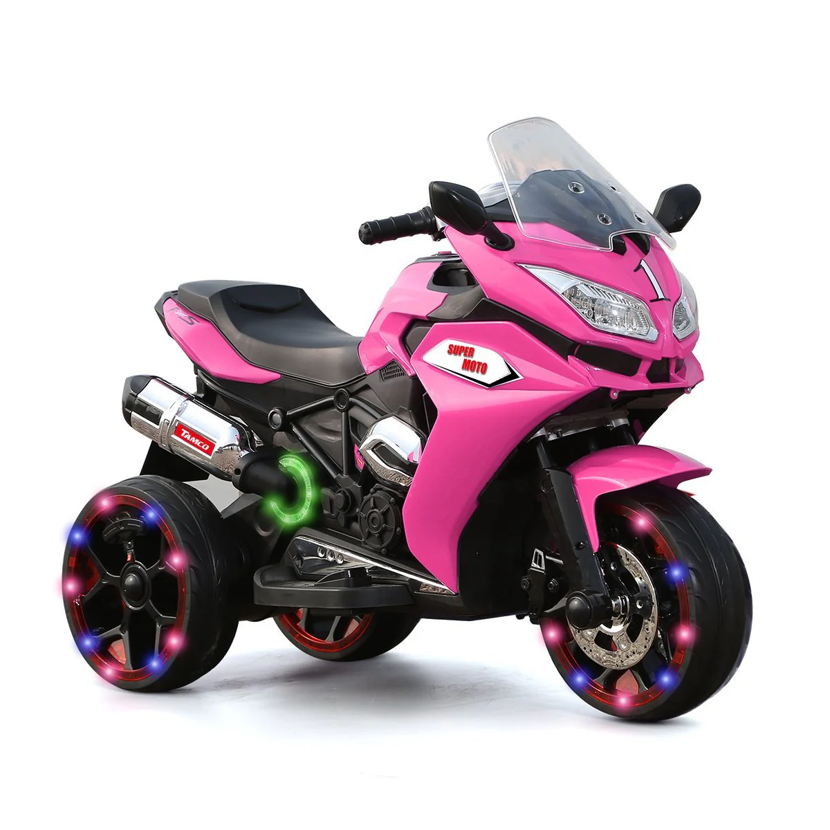TAMCO Ride on Motorcycle for Kids, 3 Twinkling Wheels Electric Ride on Toy, 12 V Kids Motorcycle (TAMCO-1200) - Image 4