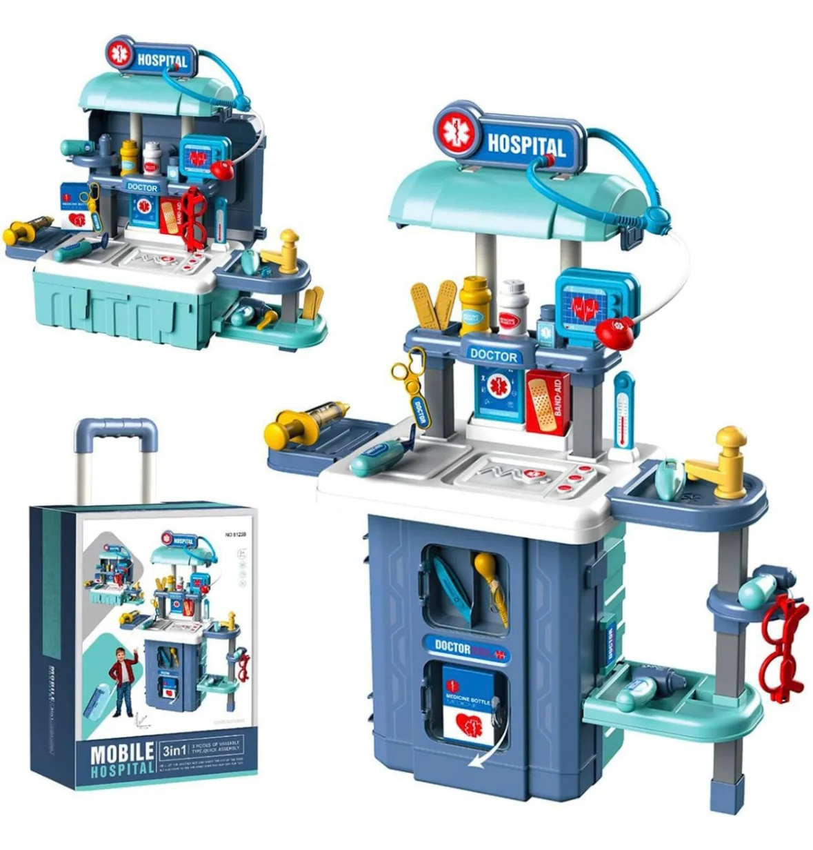 Kids Mobile Hospital 3 in 1 Set