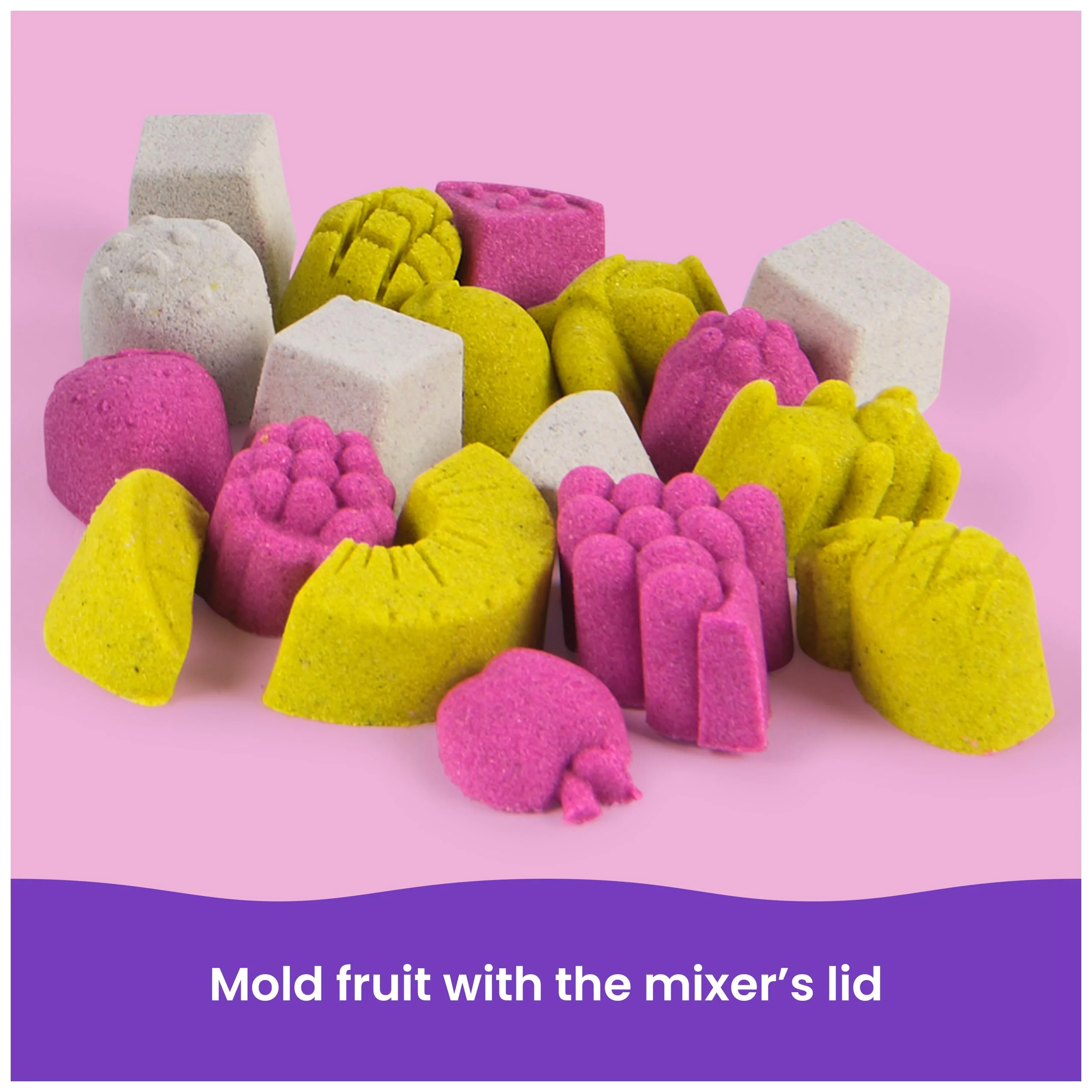 Kinetic Sand, Smoothie Mixer Playset, Easter Basket Stuffers, Includes 14 oz Moldable Play Sand, Tools & Popsicle Mold, Play Food Toy - Image 7