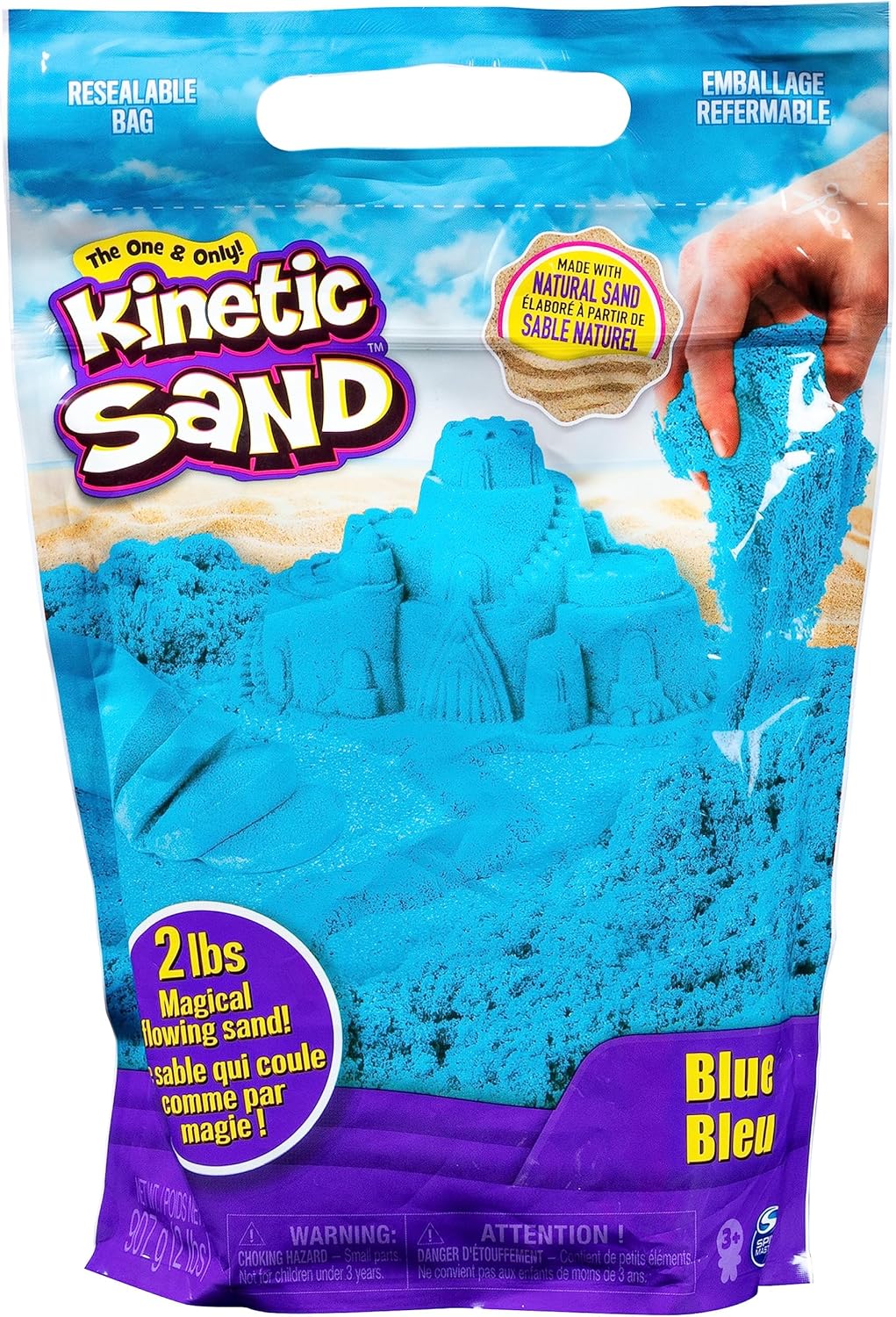 Kinetic Sand, The Original Moldable Sensory Play Sand Toys for Kids, 2 lb. Resealable Bag, Ages 3+ - Image 9