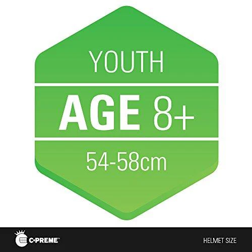 Krash Jolly Roger Mohawk Helmet, Youth 8+ Years, Black - Image 6