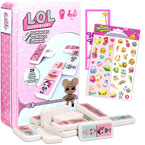 LOL Dominoes Tin Game Set for Kids