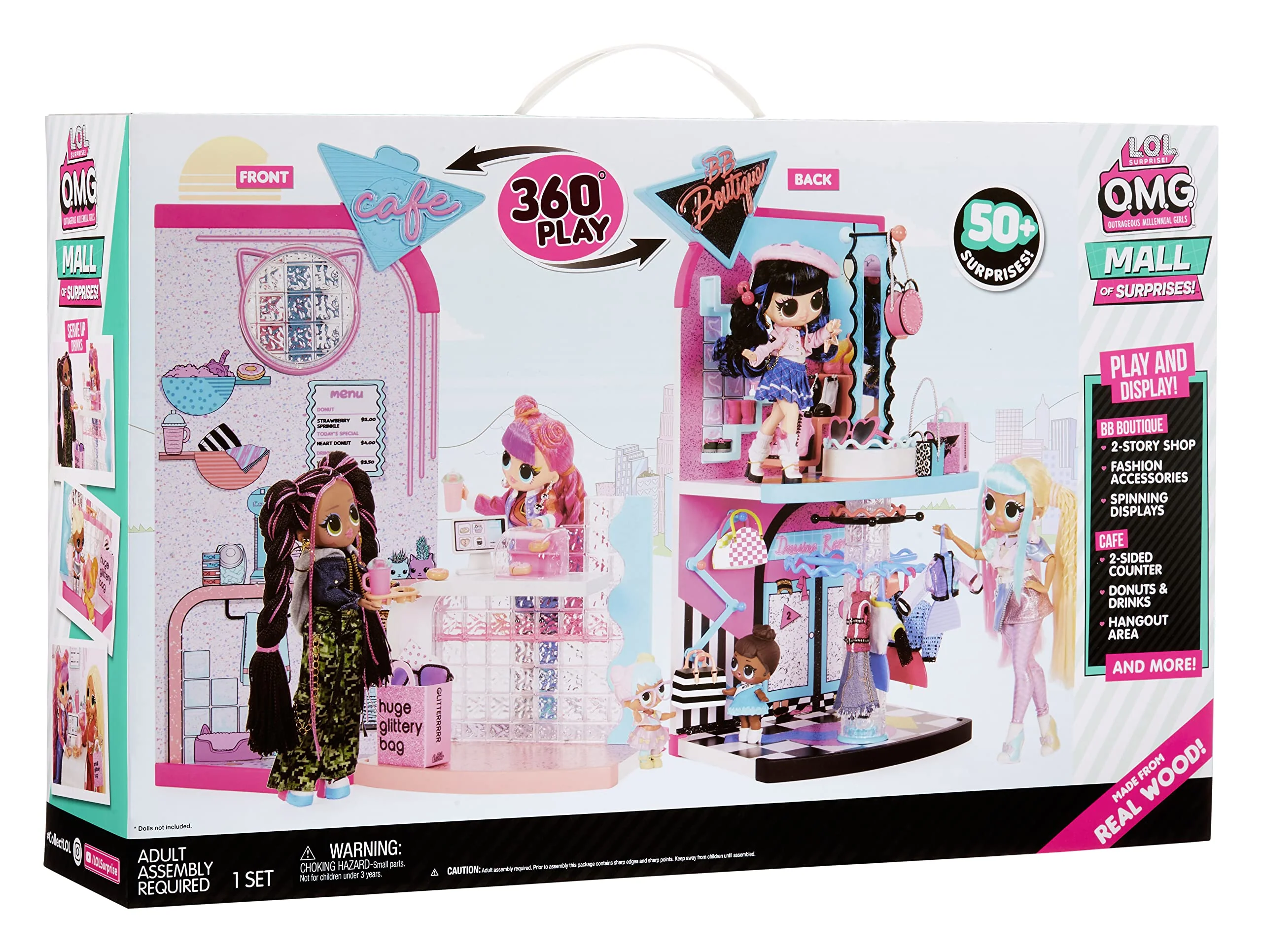 L.O.L. Surprise! Mall of Surprises with 50+ Surprises Including 2 Floors, Spinning Features, Cafe and Accessories, Holiday Toy, Great Gift for Kids Girls Boys Ages 4 5 6+ Years Old - Image 10