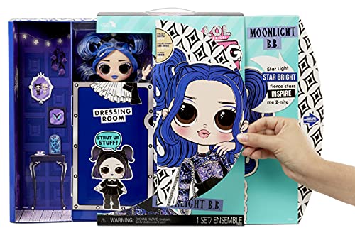 L.O.L. Surprise! OMG Moonlight B.B. Fashion Doll - Dress Up Doll Set with 20 Surprises for Girls and Kids 4+ - Image 4