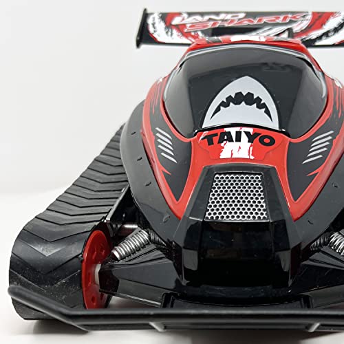 Landshark 1:16 Scale All Terrain RC Car, 4WD Electric Vehicle with Remote Control, Includes Controller and Rechargeable Battery, Red - Image 4