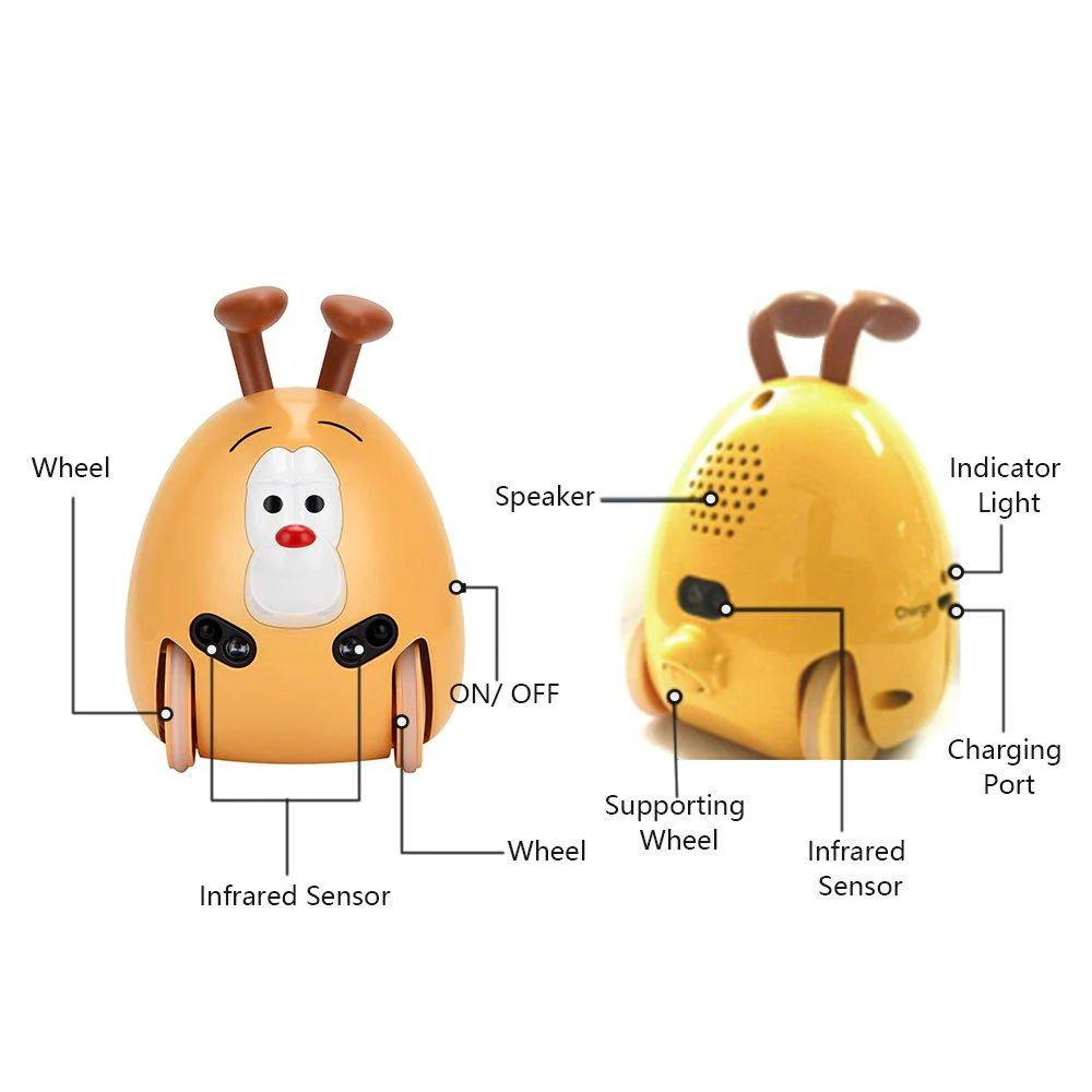 LC-Dolida Electronic Pet Baby Toy with Different Emotions Interactive Robot Dog Educational Toys - Image 2