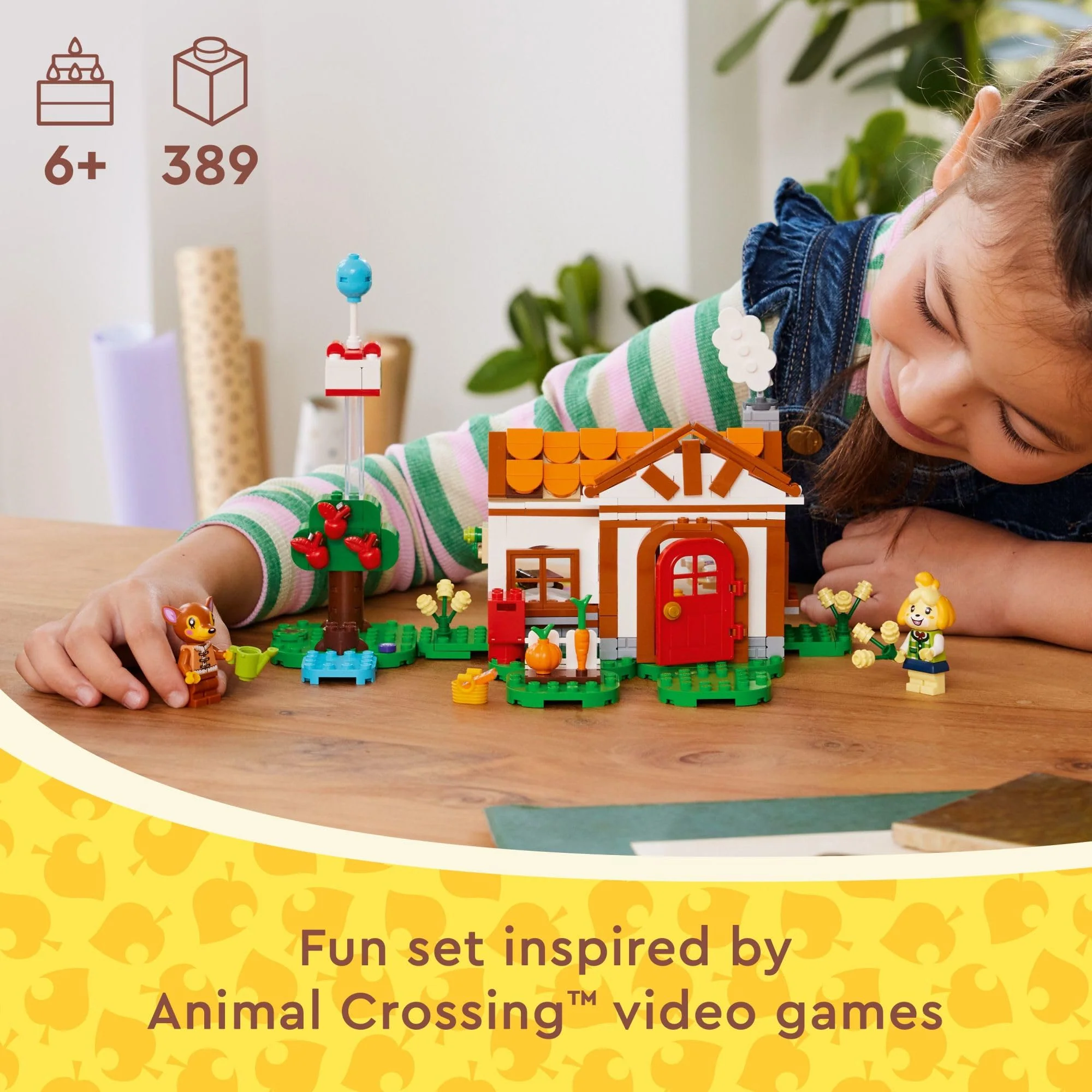 LEGO Animal Crossing Isabelle’s House Visit, Buildable Creative Toy for Kids, Includes Fauna and more Animal Crossing Toy Figures, Video Game Toy, Birthday Gift for Girls and Boys Ages 6 and Up, 77049 - Image 6