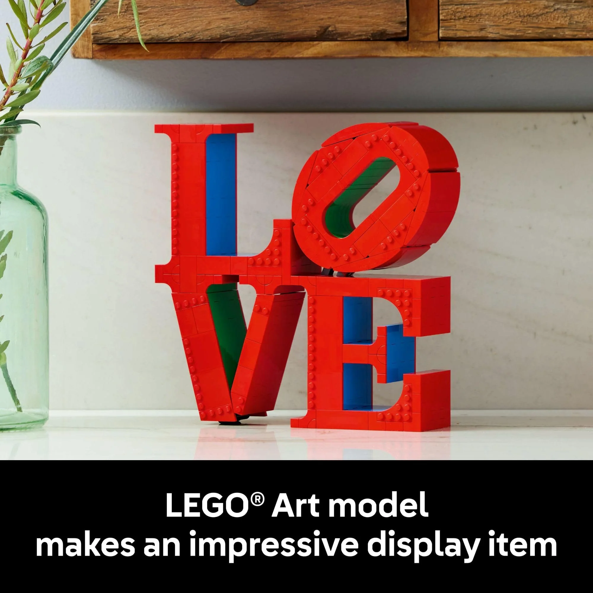 LEGO Art Love Collectible Building Set - DIY Kit for Adults, Ages 18+ - Gift for Birthdays - Home Decor to Display on Table - 31214 - Image 3