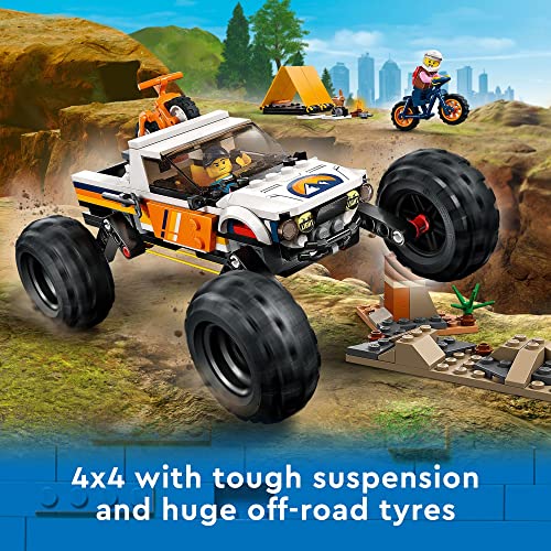 LEGO City 4x4 Off-Roader Adventures 60387, Camping Set, Monster Truck Style Car Toy - Image 5