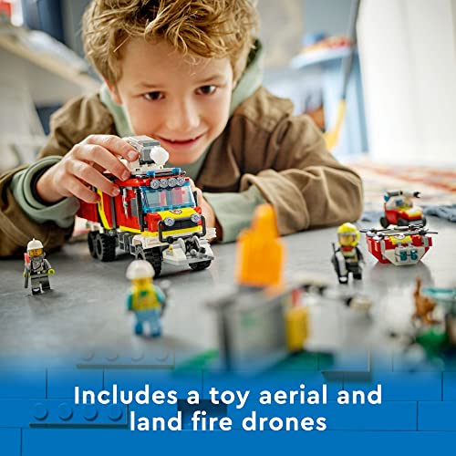 LEGO City Fire Command Unit 60374, Rescue Fire Engine Toy Set - Image 4
