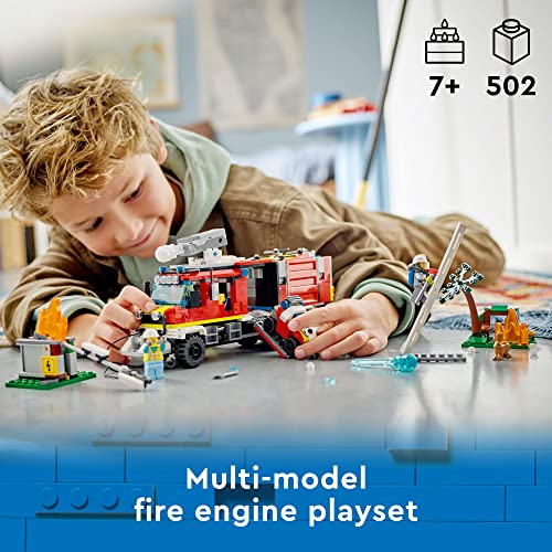 LEGO City Fire Command Unit 60374, Rescue Fire Engine Toy Set - Image 6