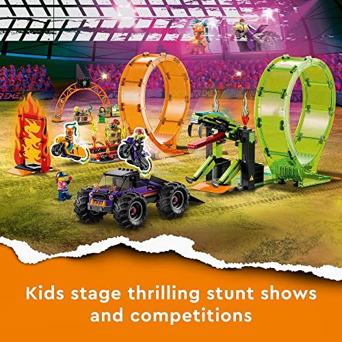 LEGO City Stuntz Double Loop Stunt Arena 60339 Building Toy Set for Boys, Girls, and Kids Ages 7+ (598 Pieces) - Image 5