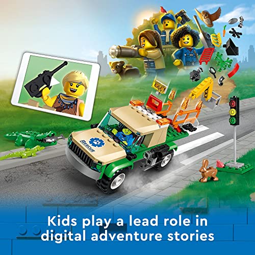LEGO City Wild Animal Rescue Missions 60353 Interactive Digital Building Toy Set for Kids, Boys, and Girls Ages 6+ (246 Pieces) - Image 5