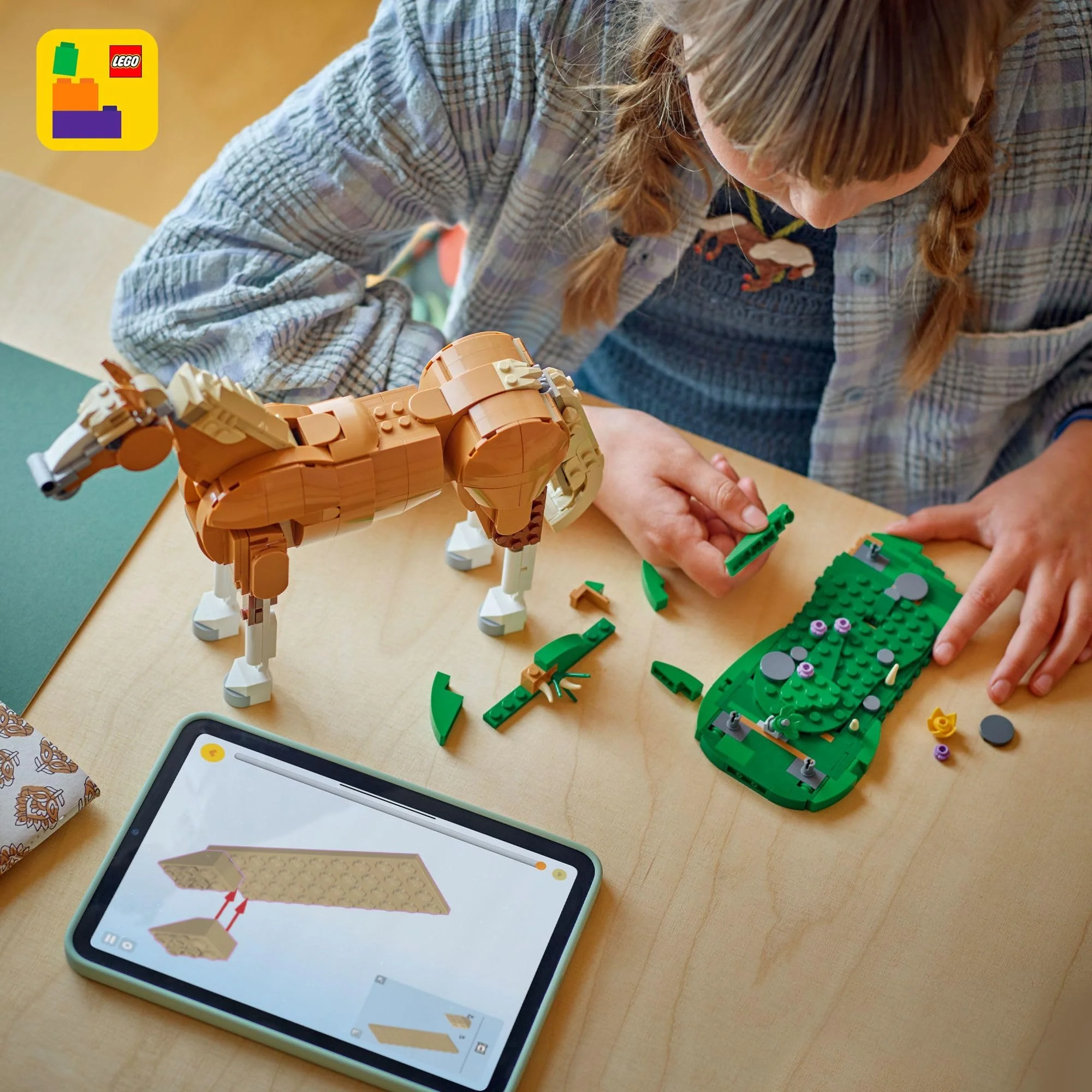 LEGO Creator 3 in 1 Beautiful Horse Building Toy for Kids - Learning Toy for Girls & Boys, Ages 9+ - Build a Horse, Bear, or Deer - Gift for Christmas - 31166 - Image 6
