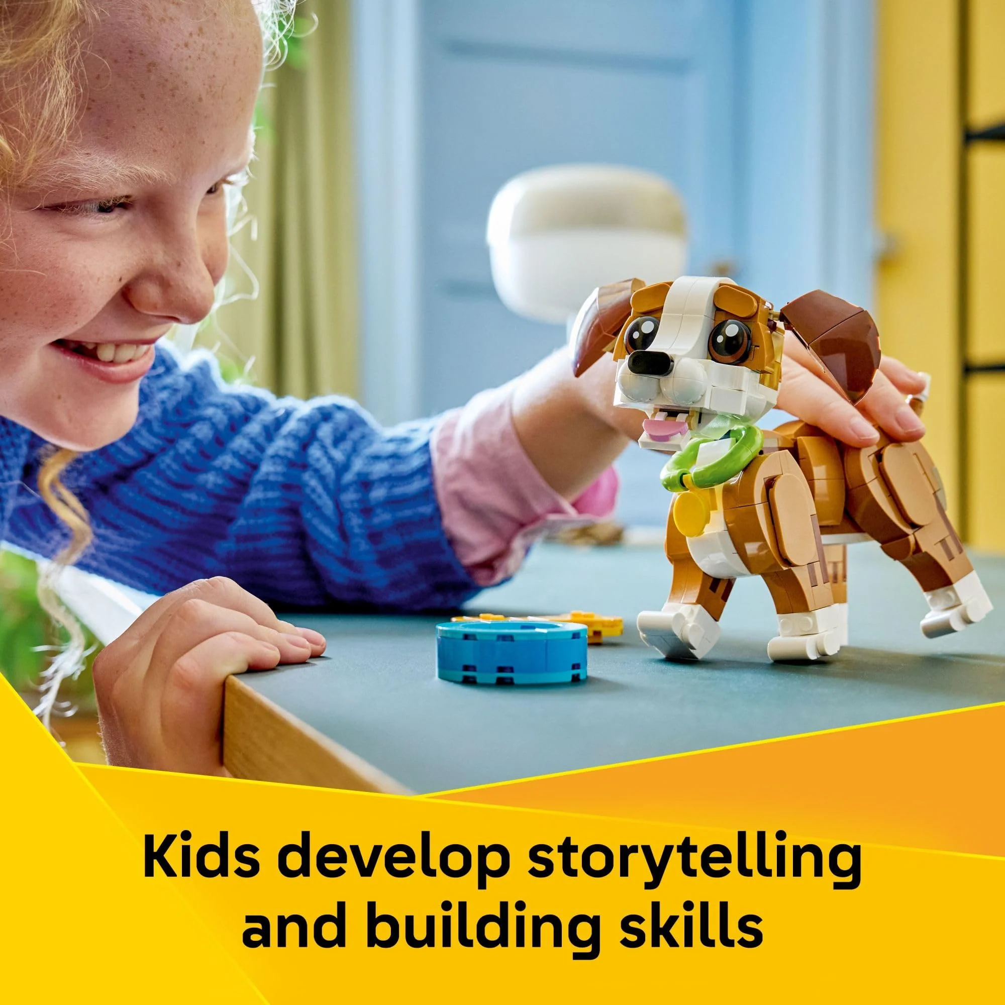 LEGO Creator 3 in 1 Cute Animals: Playful Puppy Dog Building Toy for Girls & Boys - Build a Pretend Play Dog, Squirrel, or Duck Toy - Gift Idea for Kids, Ages 8+ - 31382 - Image 4