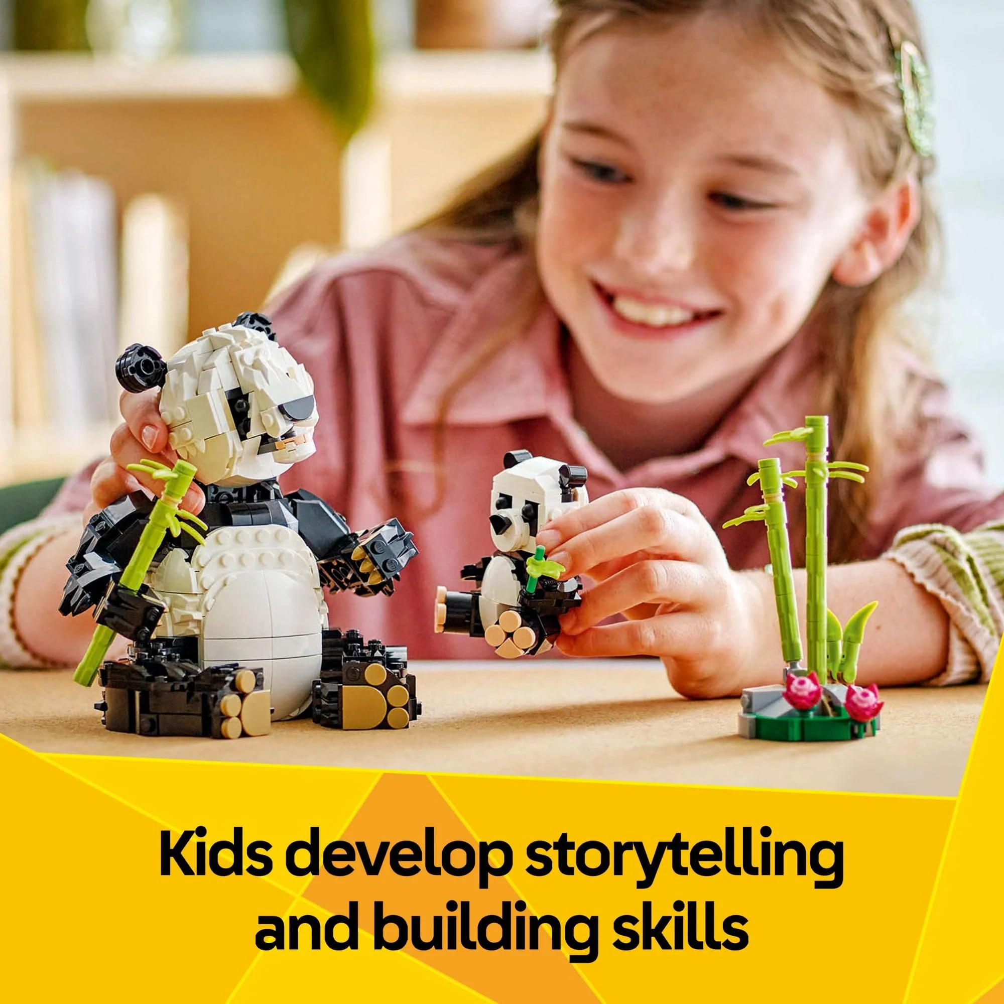 LEGO Creator 3 in 1 Wild Animals Panda Family - Building Toy Kit for Kids with 3 Building Options, Panda, Penguin, or Orca - 8 Year Old Girl & Boy Birthday Gifts - Image 4