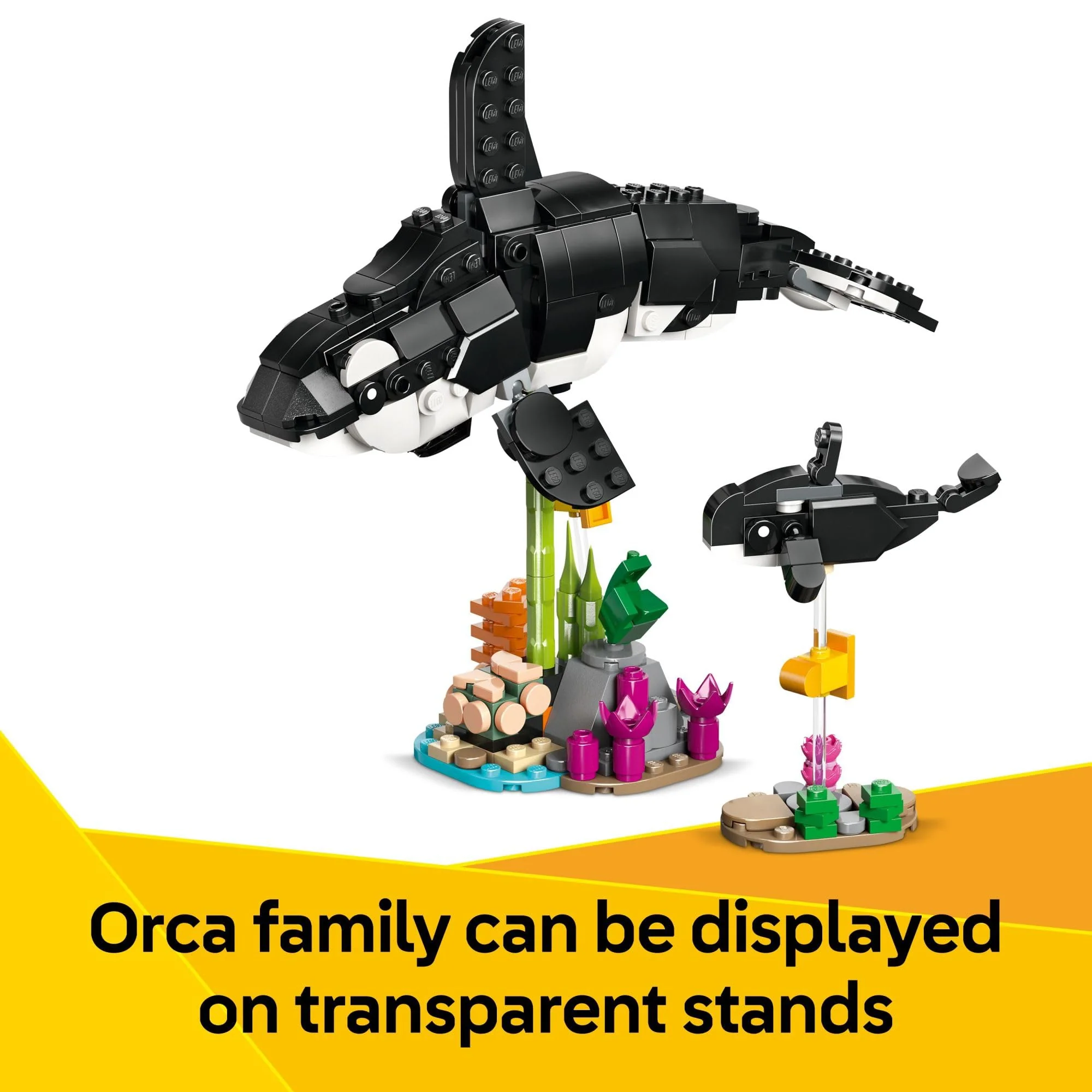 LEGO Creator 3 in 1 Wild Animals Panda Family - Building Toy Kit for Kids with 3 Building Options, Panda, Penguin, or Orca - 8 Year Old Girl & Boy Birthday Gifts - Image 5