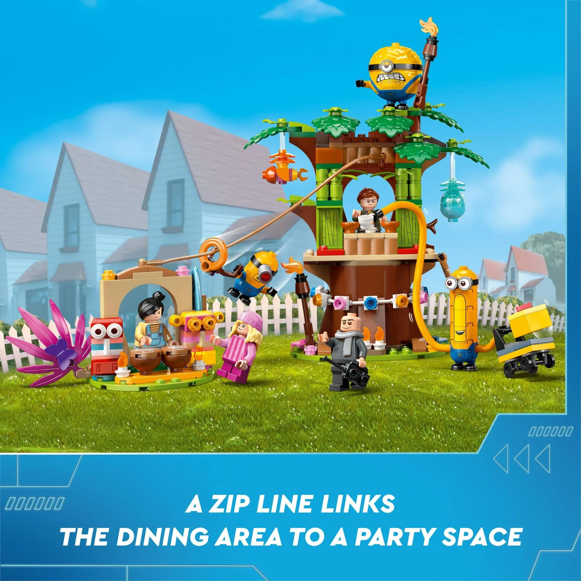 LEGO Despicable Me 4 Minions and Gru's Family Mansion, Minions Toy House and Tree Playset from Movie, Fun Despicable Me Toy, Creative Gift for Boys and Girls Aged 8 and Up, 75583 - Image 4