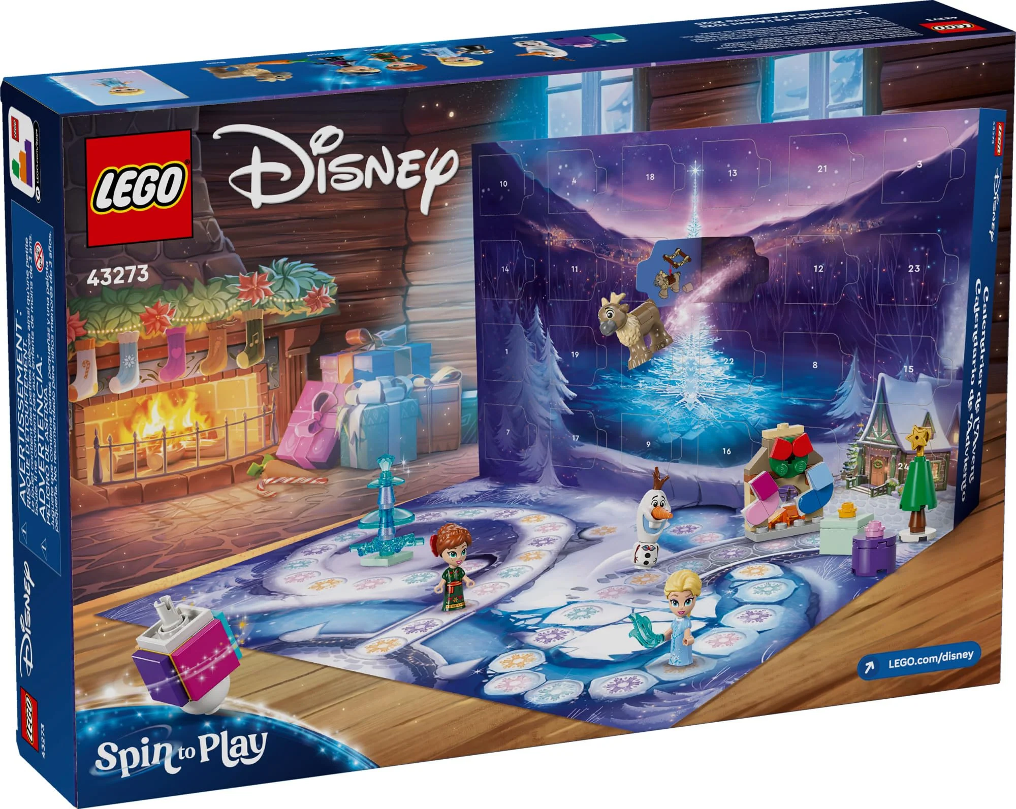 LEGO Disney Frozen Advent Calendar 2025 Kids Toy - Holiday Countdown Playset for Boys & Girls, Ages 5+ - Ana & Elsa Minidolls & Buildable Surprises - Disney Princess Gift for Christmas - Image 2