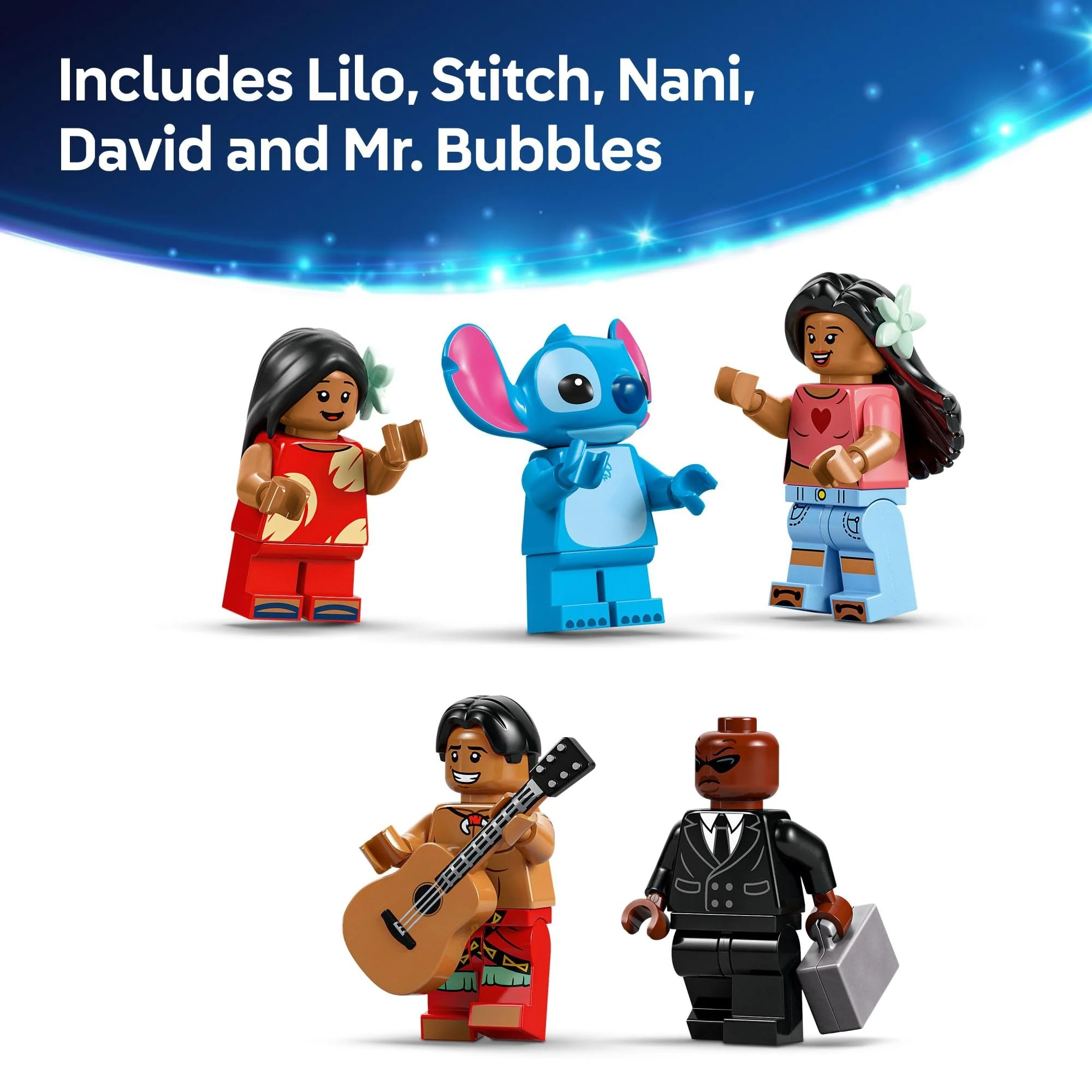 LEGO Disney Lilo and Stitch Beach House Toy - Building Playset for Kids, Girls and Boys, Ages 9+ - Includes 5 Minifigures - Disney Gift Idea for Fans of Lilo & Stitch Movie - Image 2
