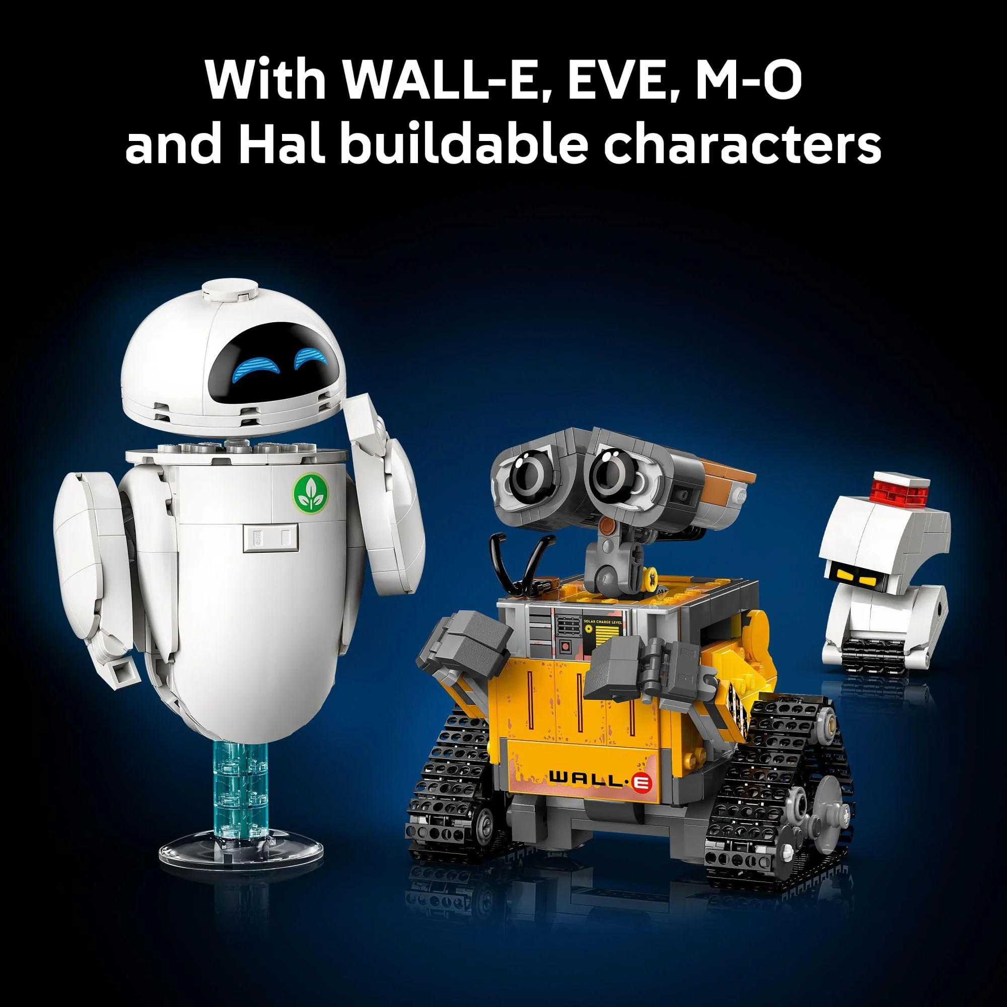LEGO Disney & Pixar Wall-E & EVE Building Set for Adults, Ages 18+ - Home Office, Book Shelf, or Room Decor for Disney Fans - Gift Ideas for Men & Women - 43279 - Image 3