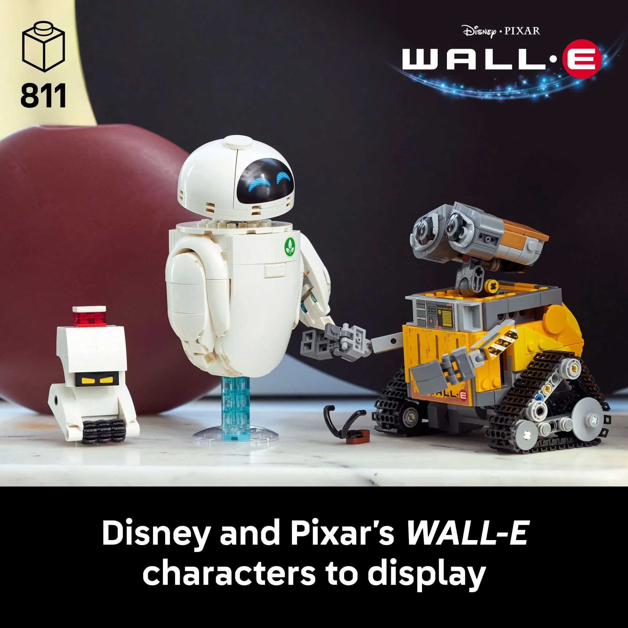 LEGO Disney & Pixar Wall-E & EVE Building Set for Adults, Ages 18+ - Home Office, Book Shelf, or Room Decor for Disney Fans - Gift Ideas for Men & Women - 43279 - Image 6