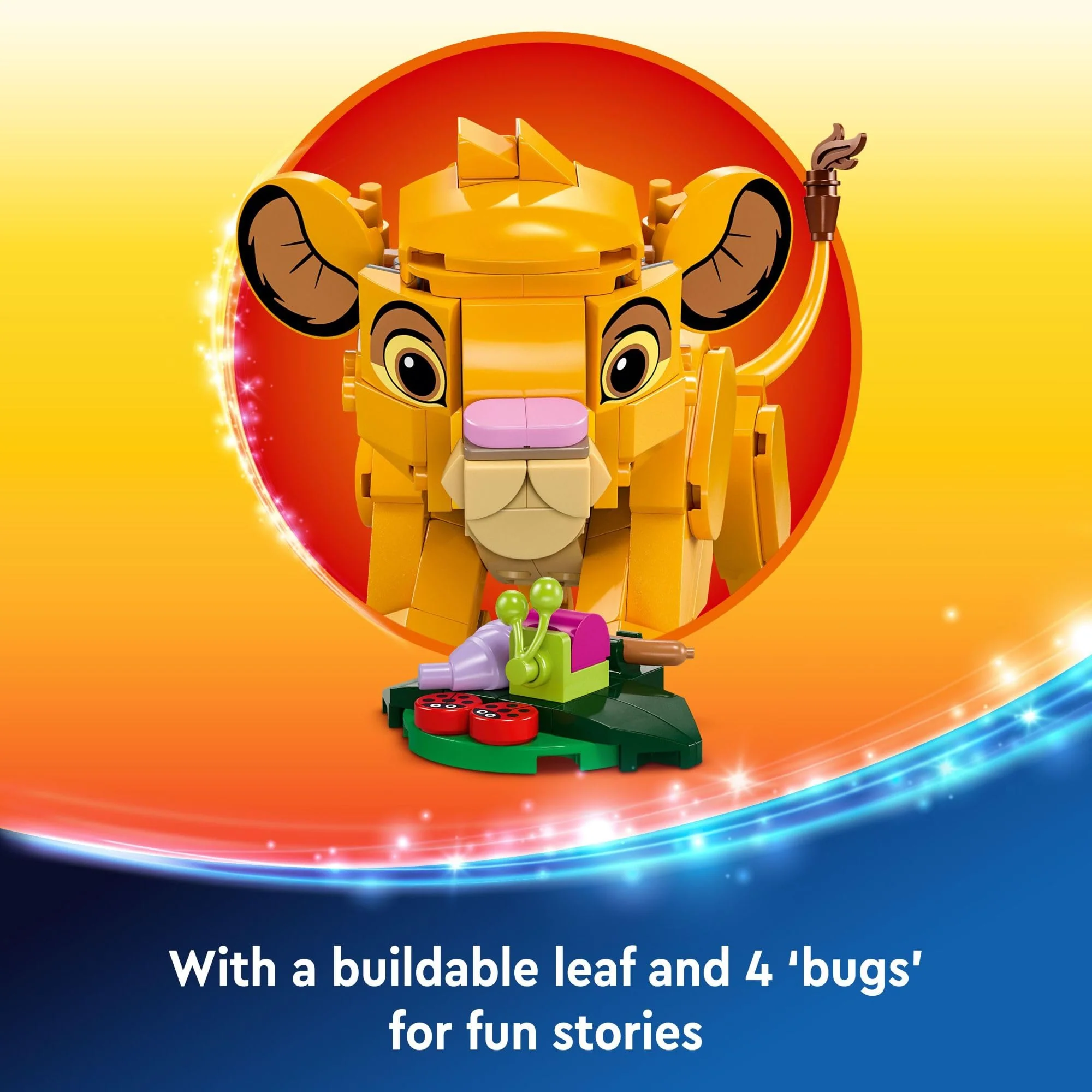 LEGO Disney Simba The Lion King Cub Building Toy - Collectible Play & Display Set - 6 Year Old Girl & Boy Birthday Gift - Detailed Model of Disney Simba - Image 2