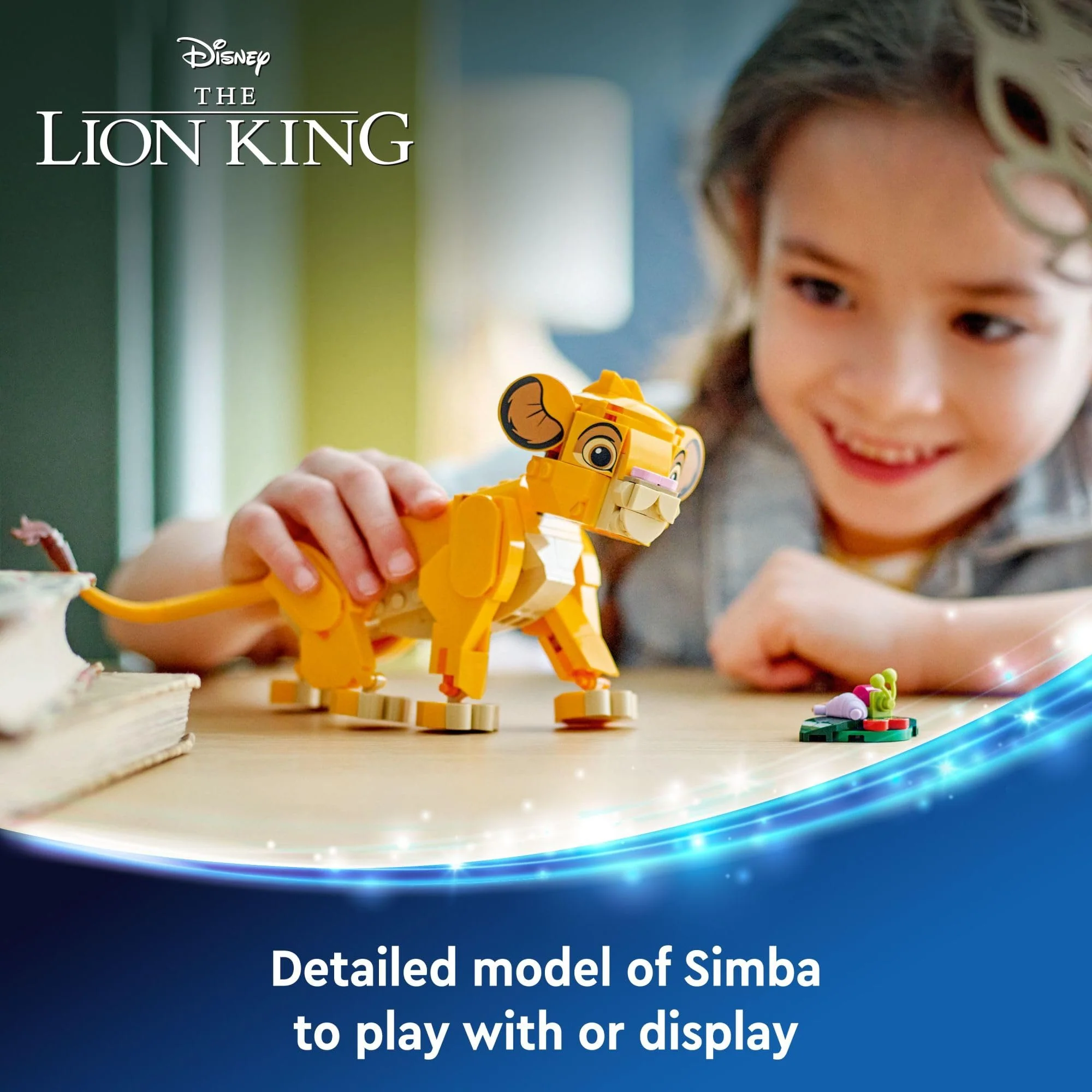 LEGO Disney Simba The Lion King Cub Building Toy - Collectible Play & Display Set - 6 Year Old Girl & Boy Birthday Gift - Detailed Model of Disney Simba - Image 5