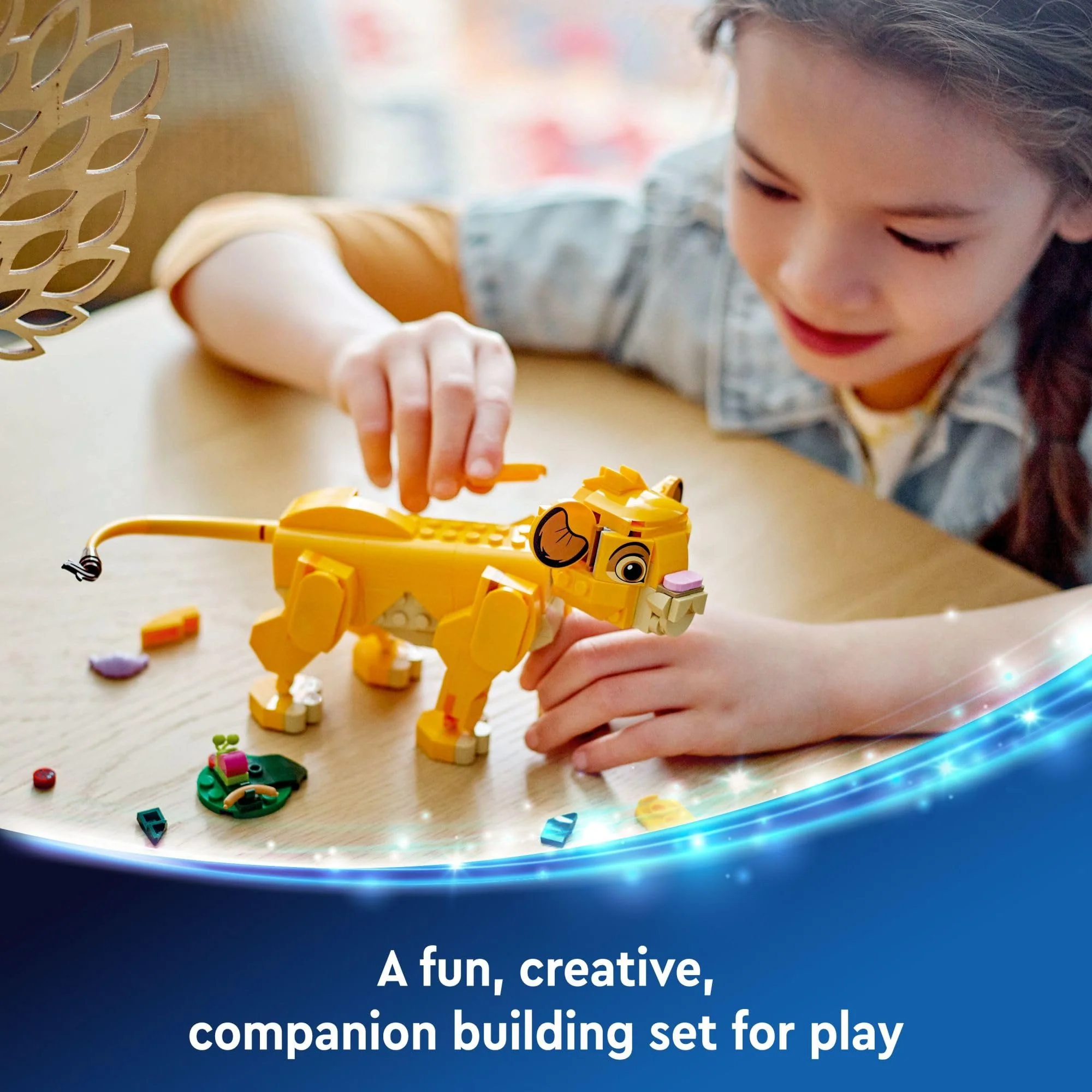 LEGO Disney Simba The Lion King Cub Building Toy - Collectible Play & Display Set - 6 Year Old Girl & Boy Birthday Gift - Detailed Model of Disney Simba - Image 6